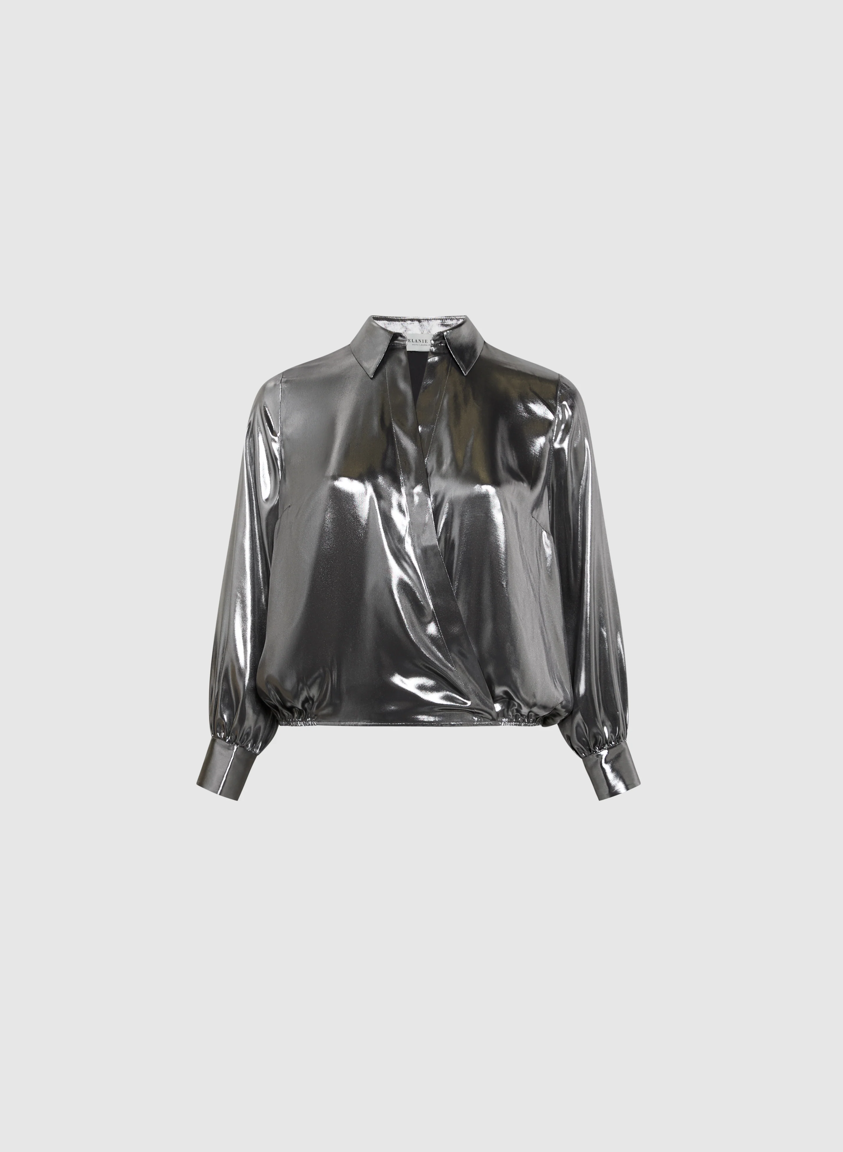 Melanie Lyne - Metallic Long Sleeve Blouse - Image 5