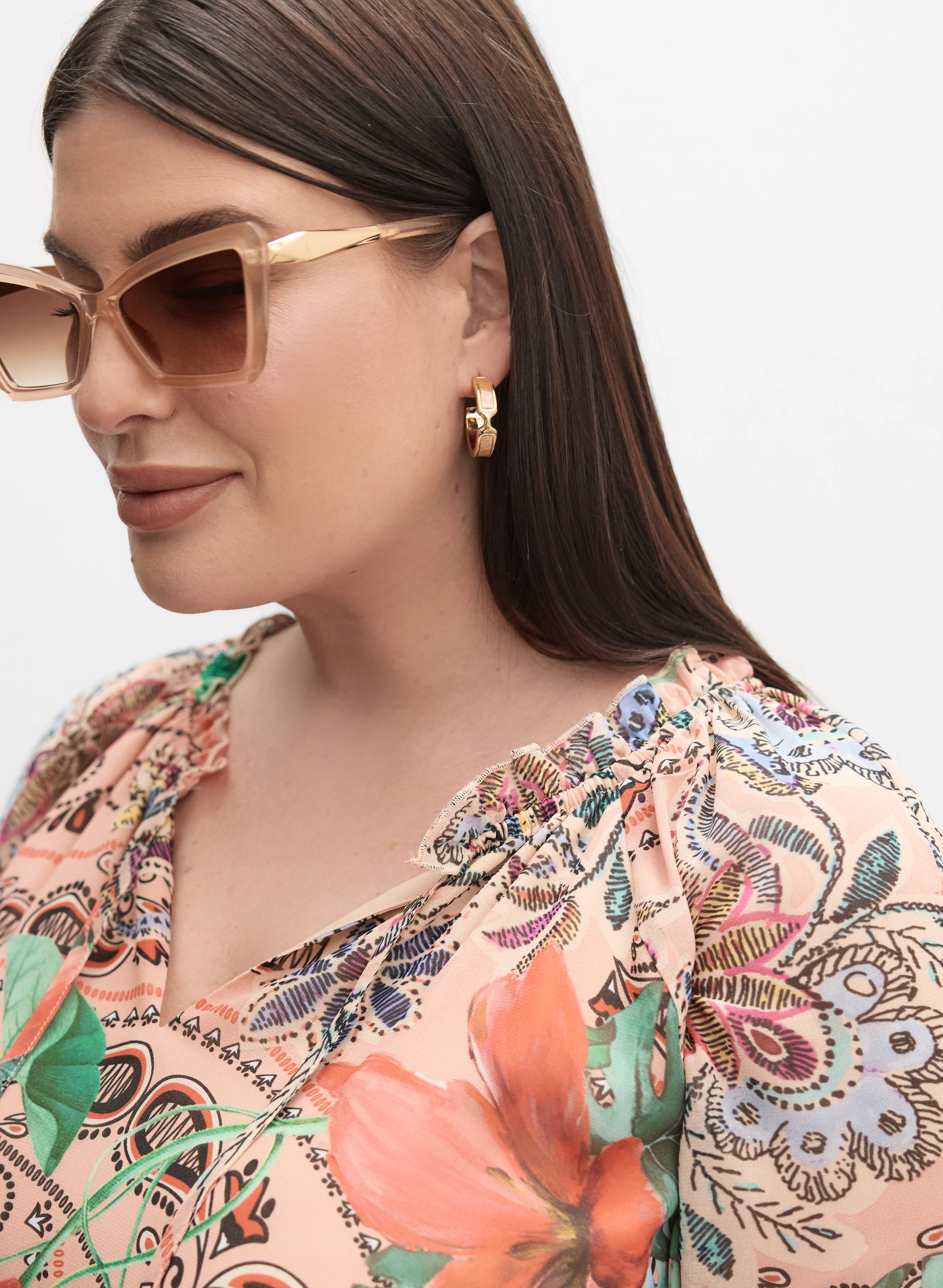 Melanie Lyne - Mixed Print Blouse - Image 6