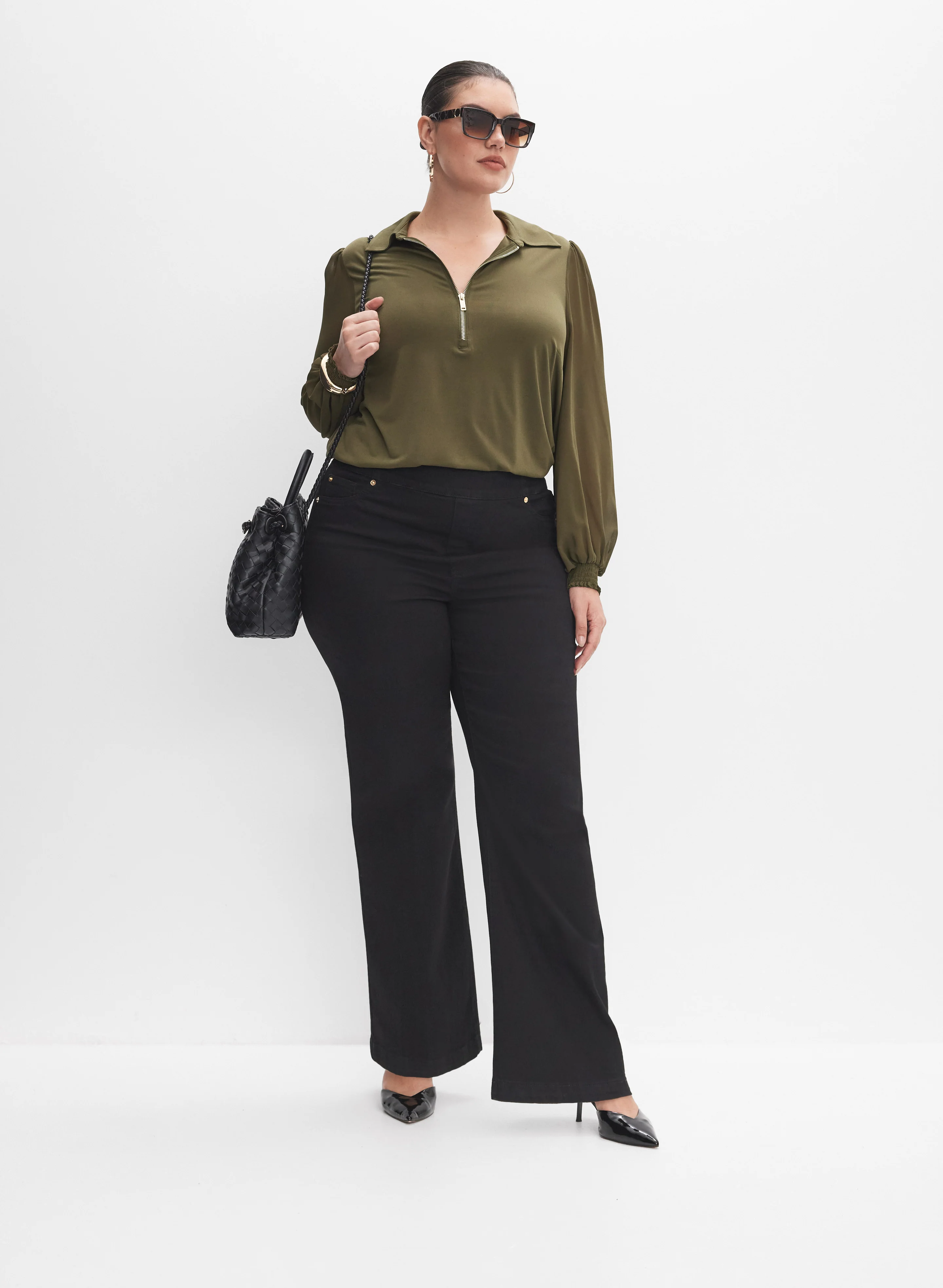 Melanie Lyne - Pull-On Flare-Leg Jeans - Image 3