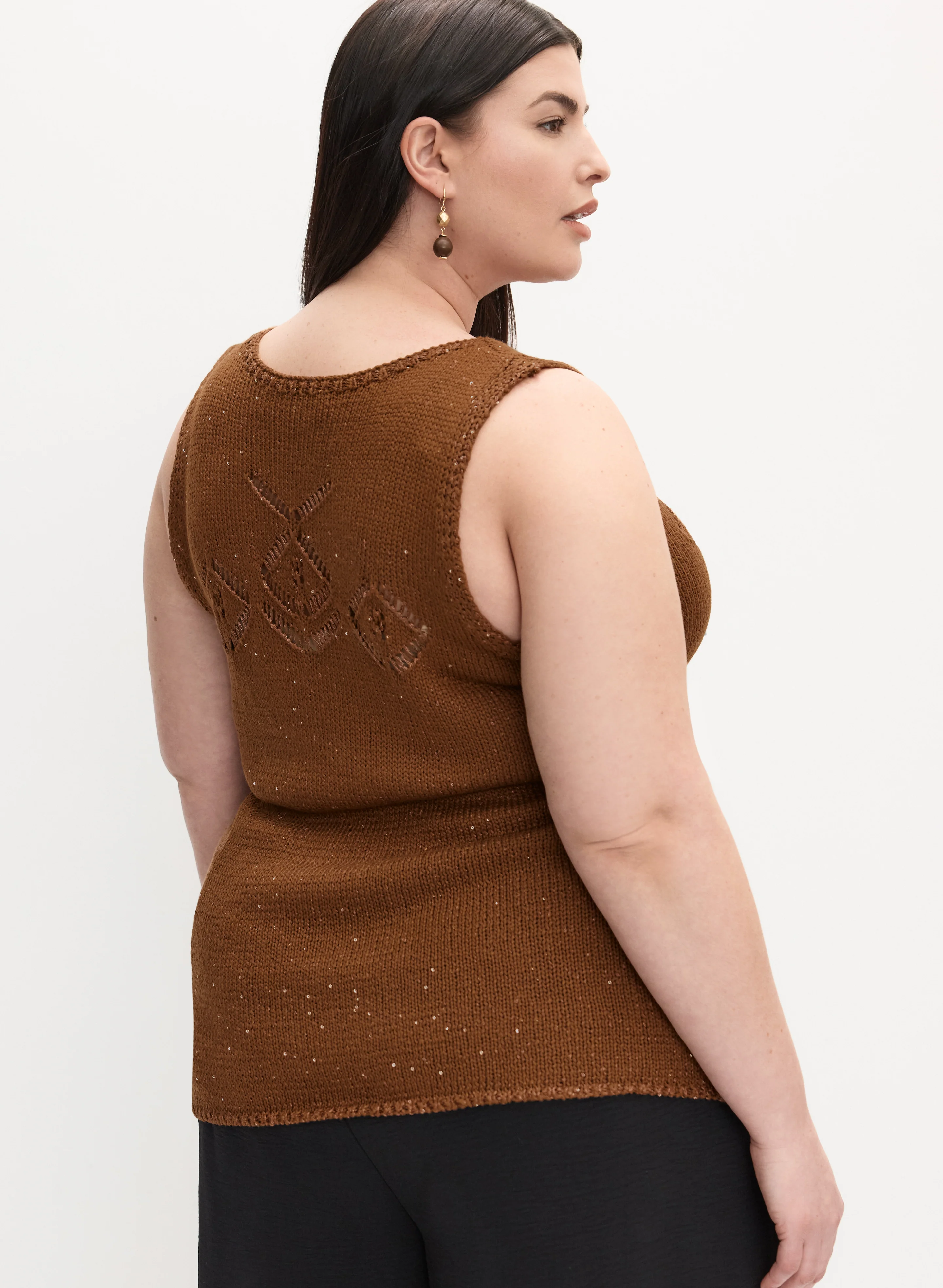 Melanie Lyne - Sleeveless Sequin Embellished Sweater - Image 3