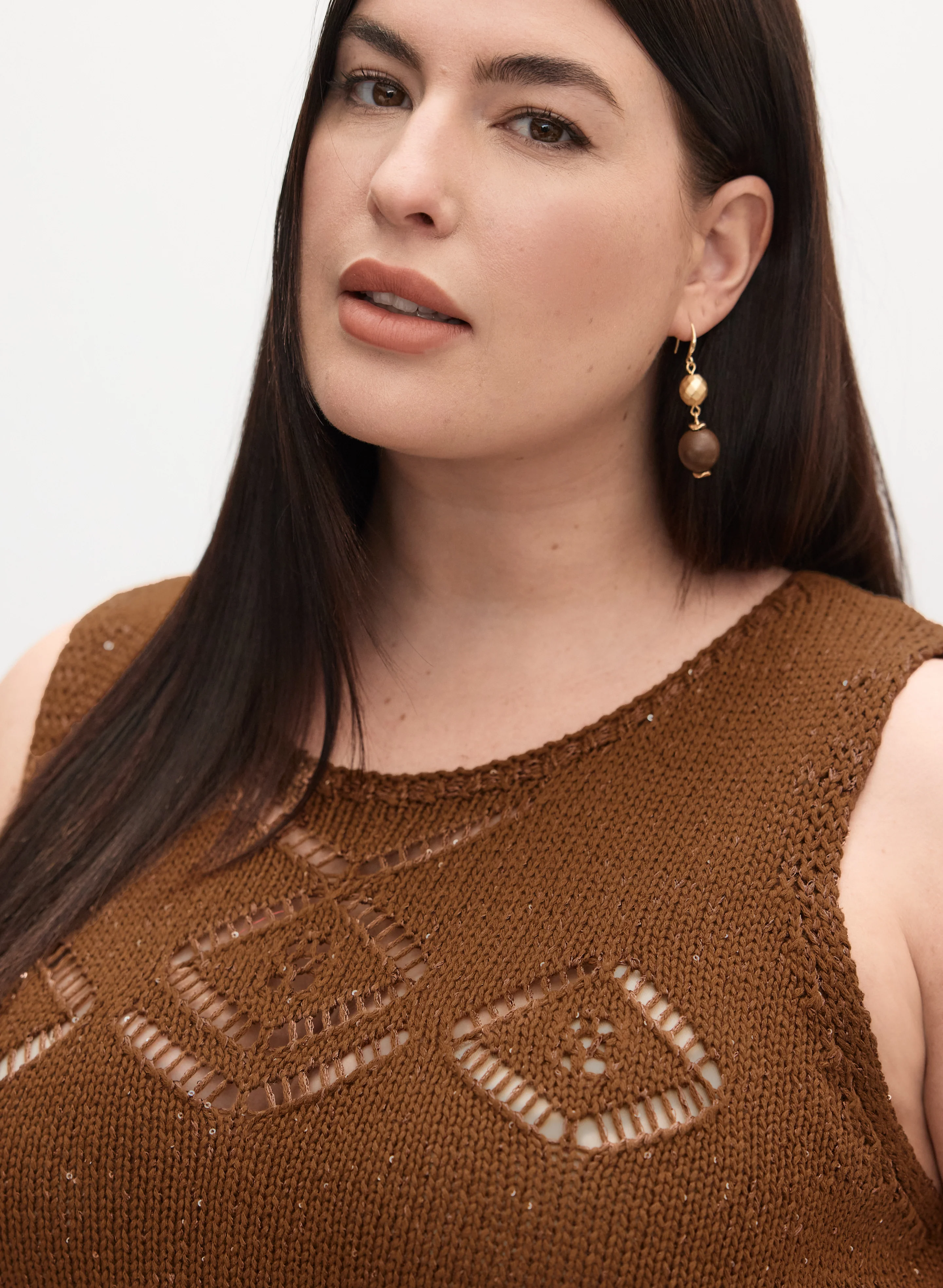 Melanie Lyne - Sleeveless Sequin Embellished Sweater - Image 4
