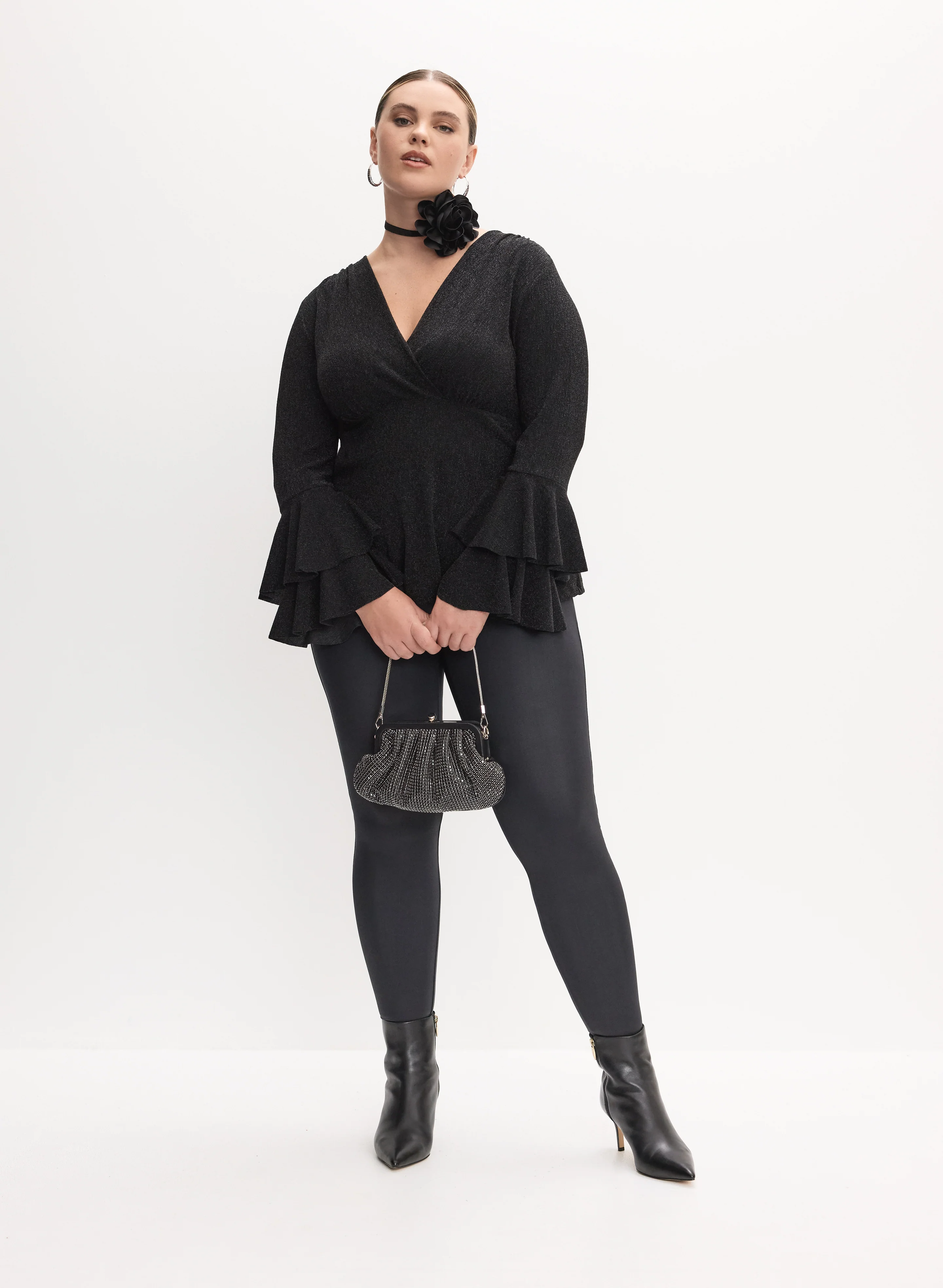 Melanie Lyne - Tiered Bell Sleeve Top - Image 2