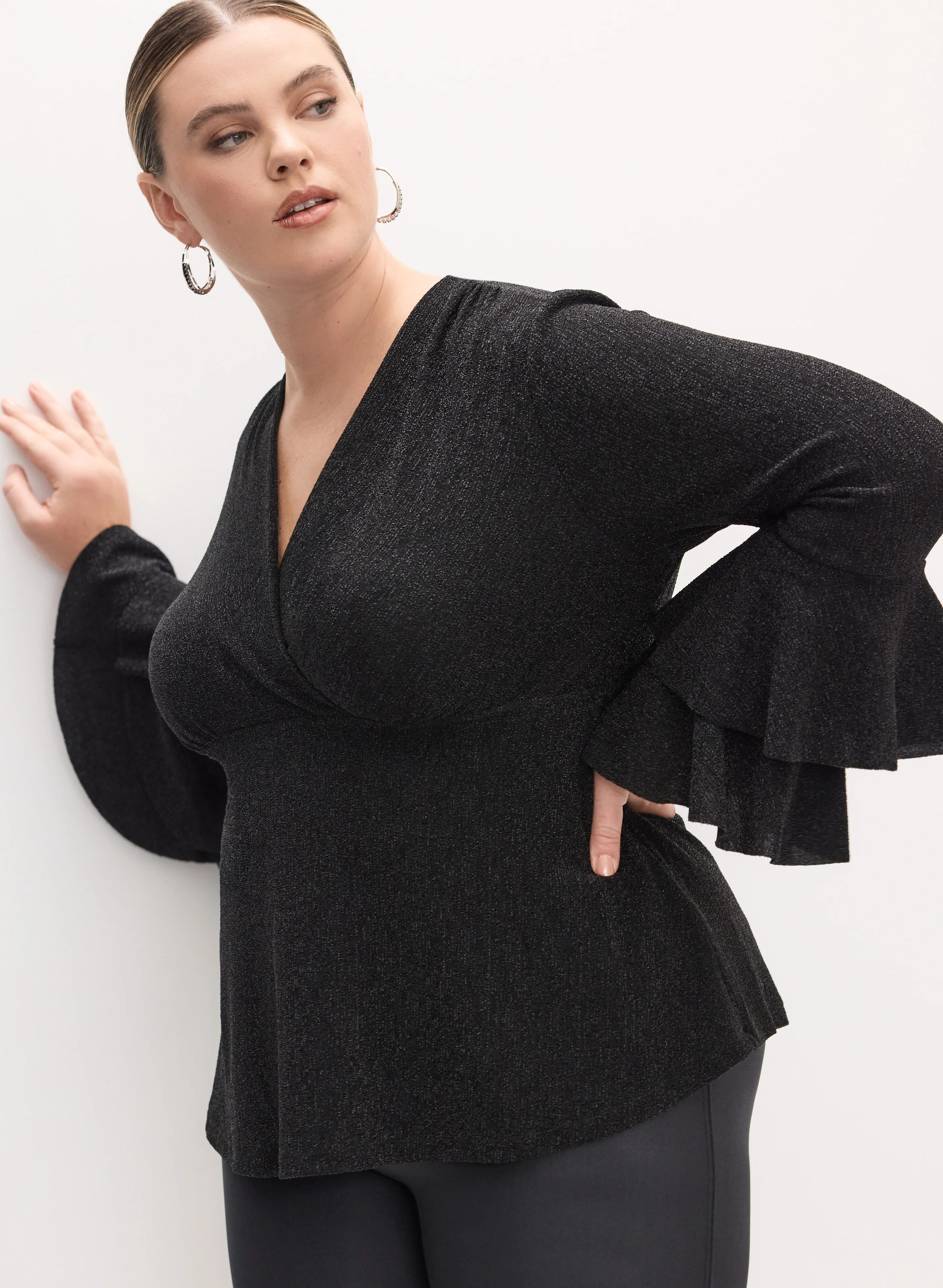 Melanie Lyne - Tiered Bell Sleeve Top - Image 3