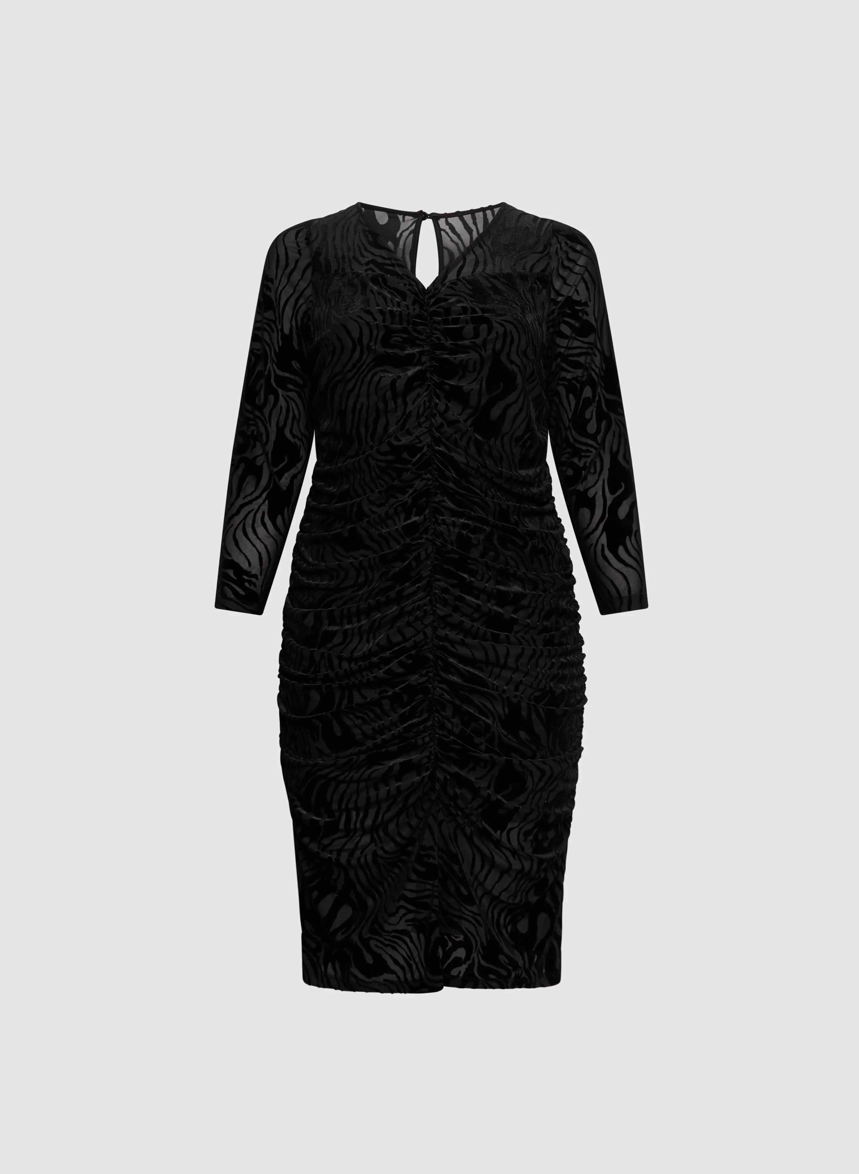 Melanie Lyne - Velvet Zebra Print Dress - Image 7
