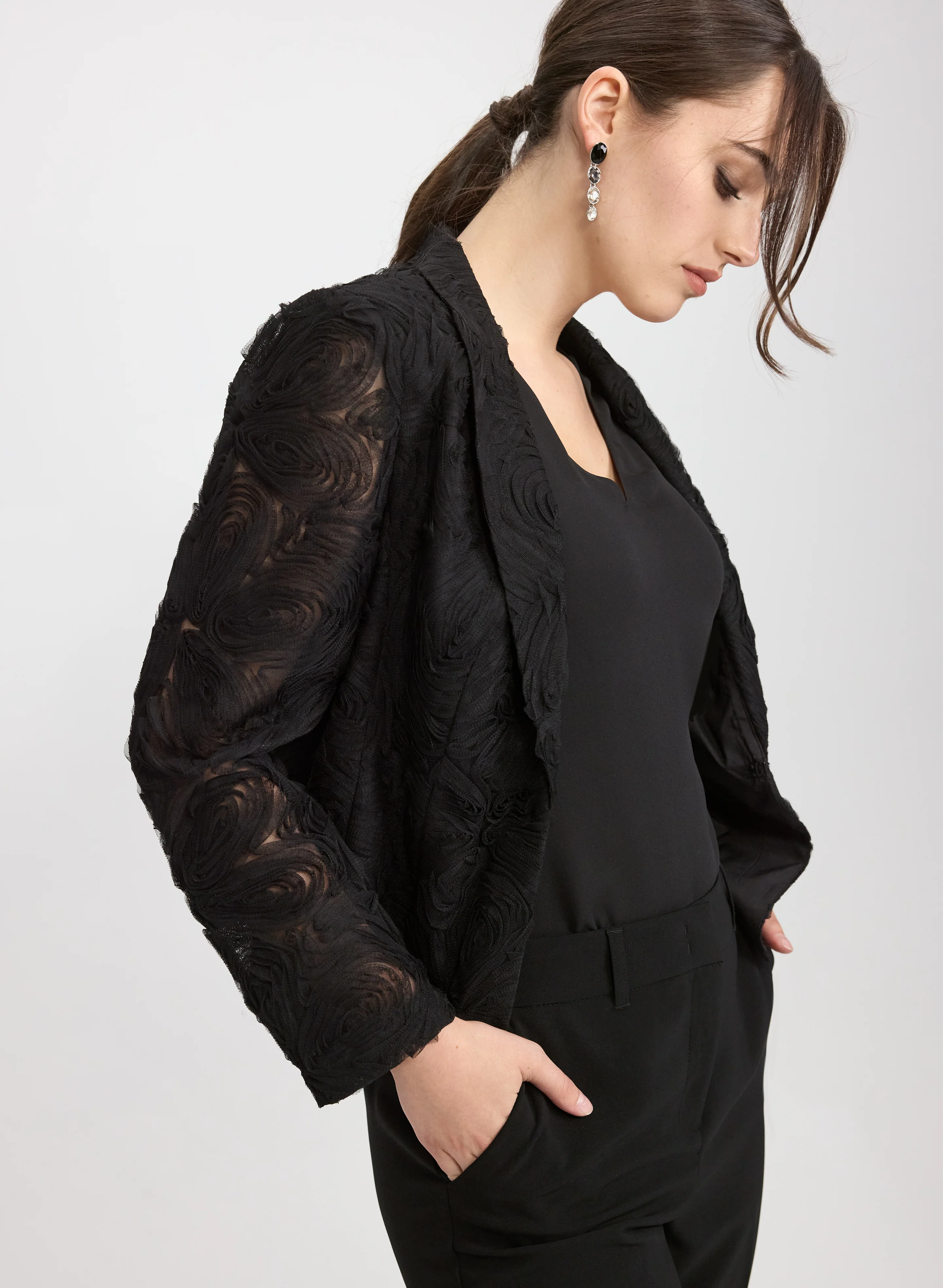 Mesh Applique Jacket - Image 2