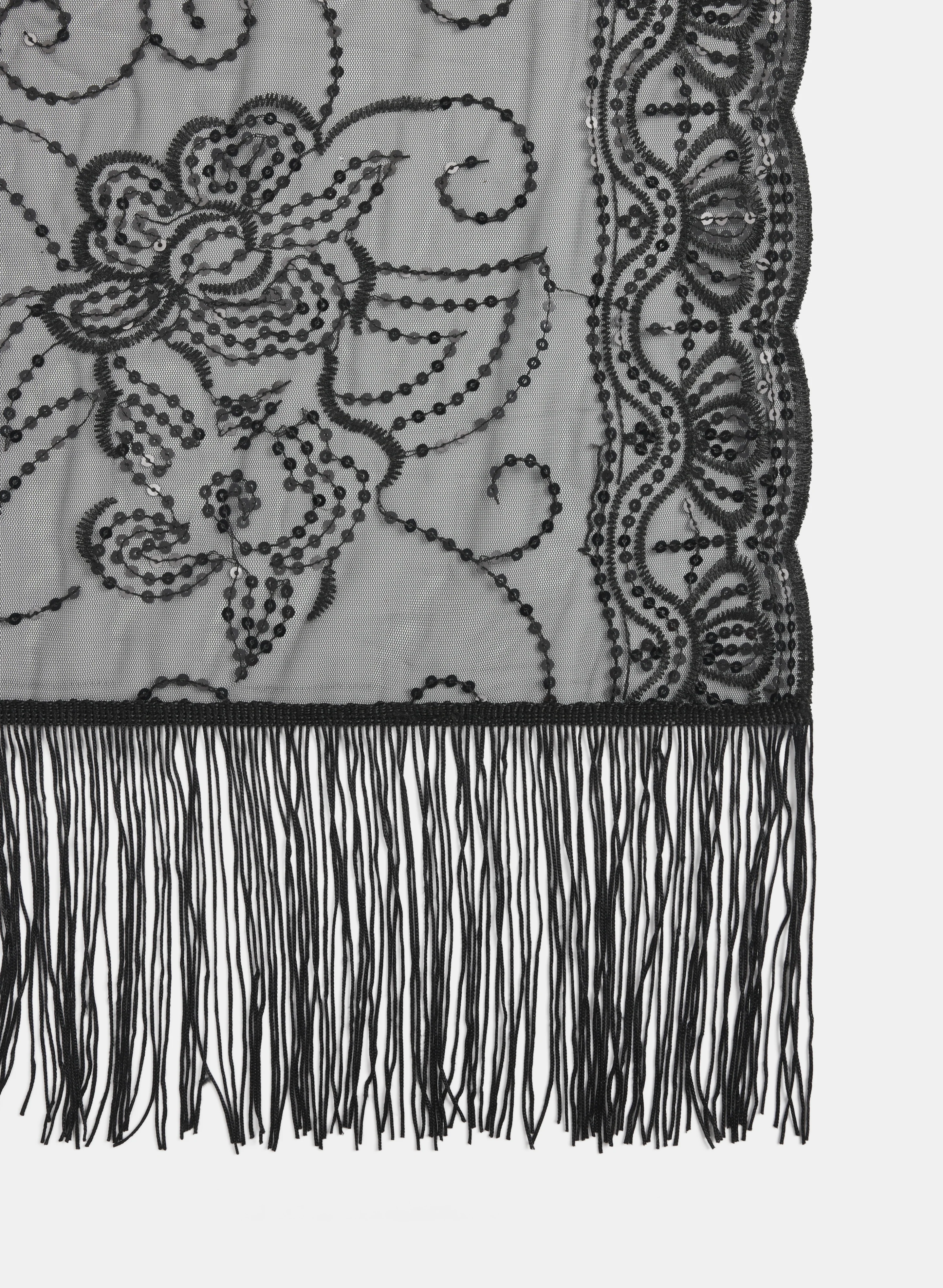 Mesh & Sequin Shawl - Image 3