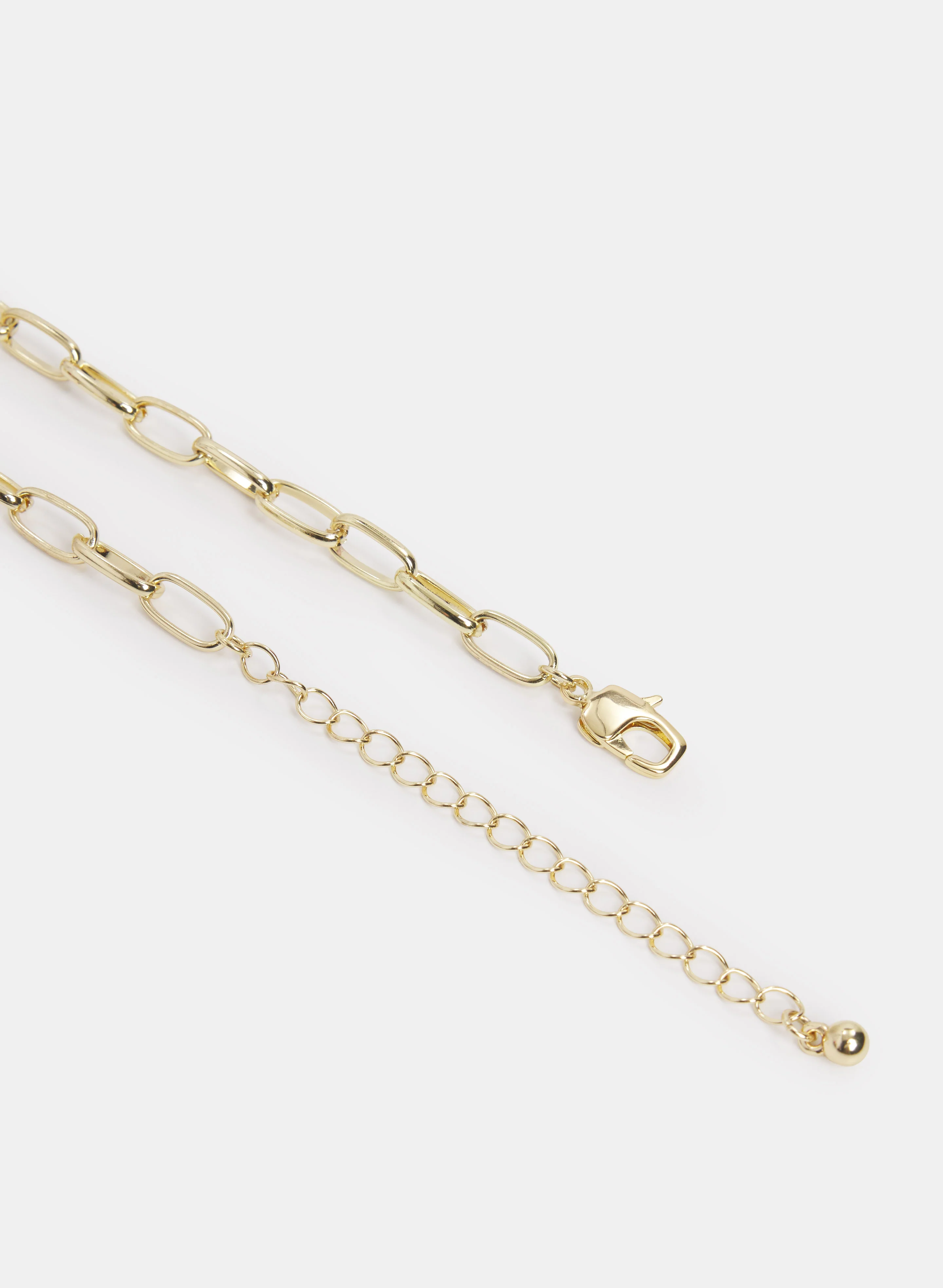 Metal & Crystal Pendant Necklace - Image 2