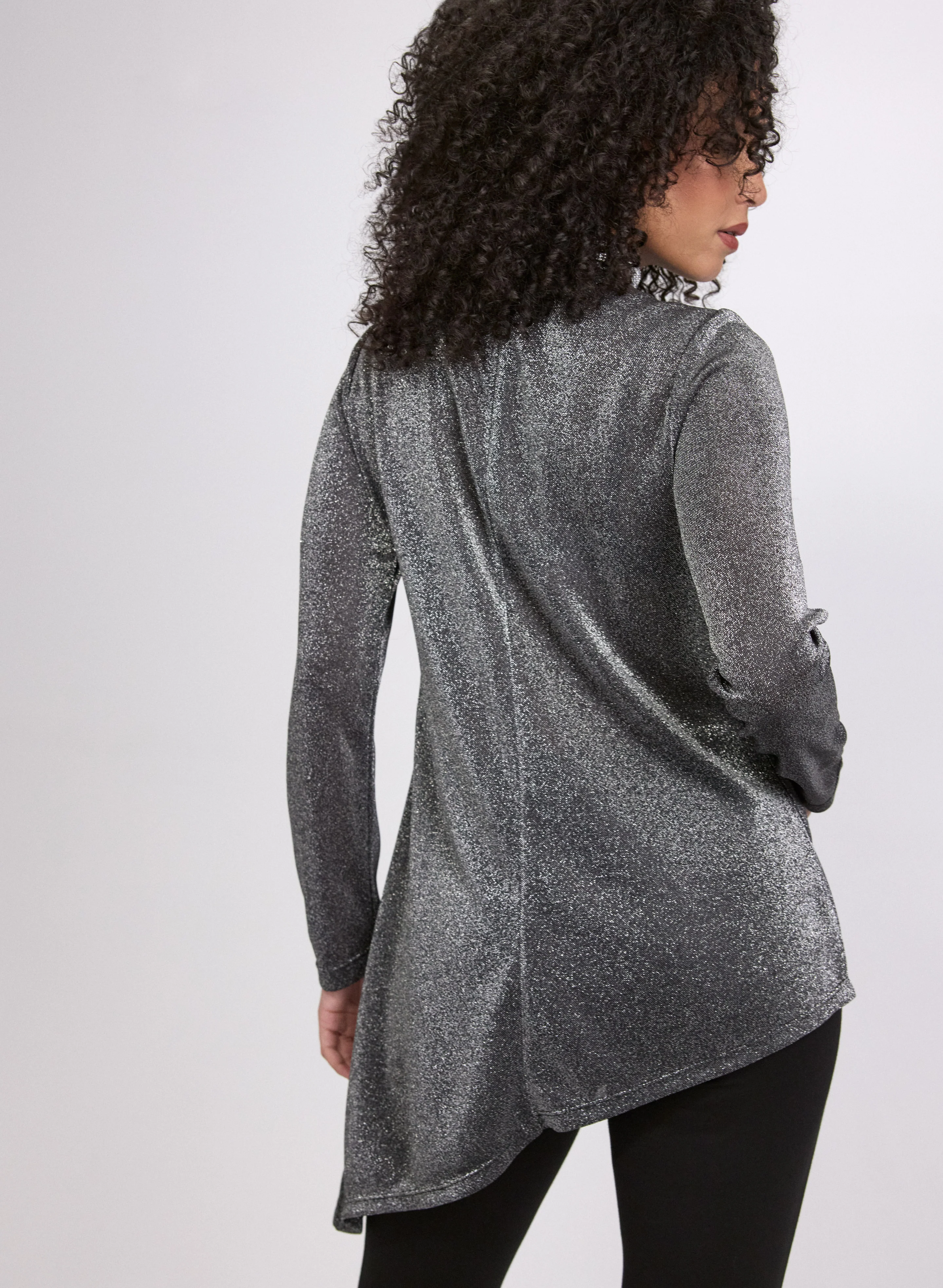 Metallic Asymmetrical Tunic - Image 4
