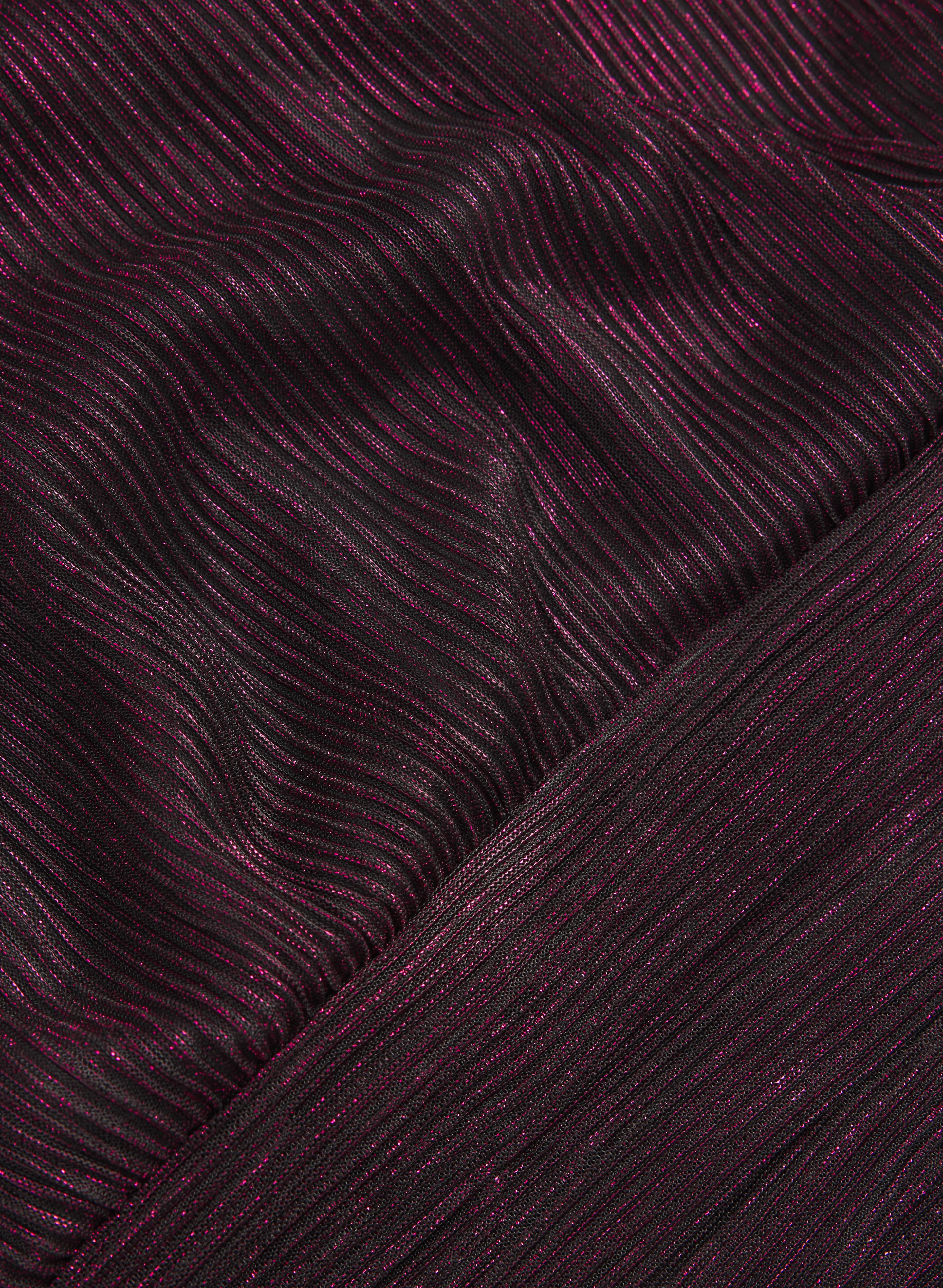 Metallic Balloon Sleeve Top - Image 7