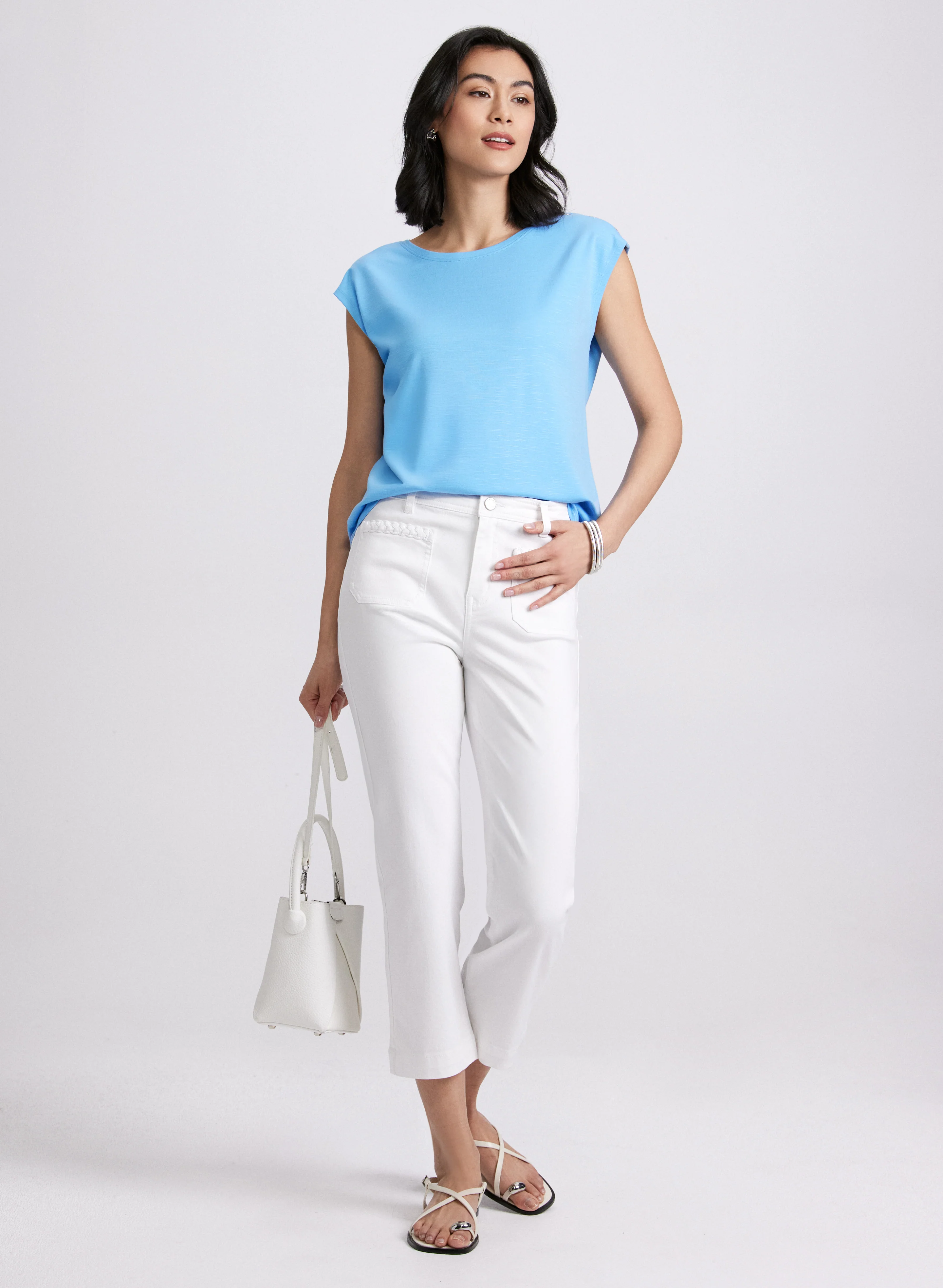 Metallic Button T-Shirt - Image 3