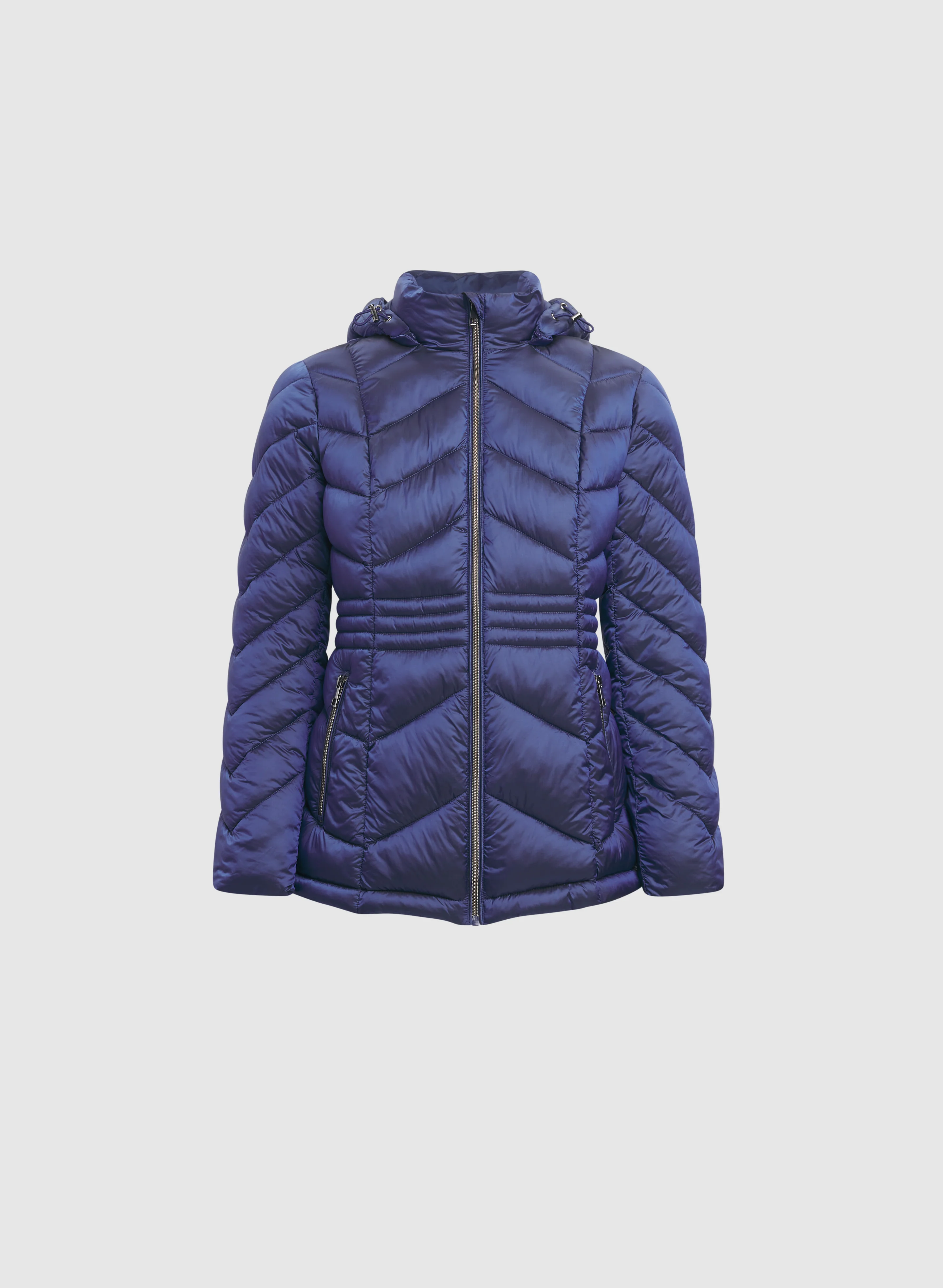 Metallic Chevron Quilted Jacket - Image 6
