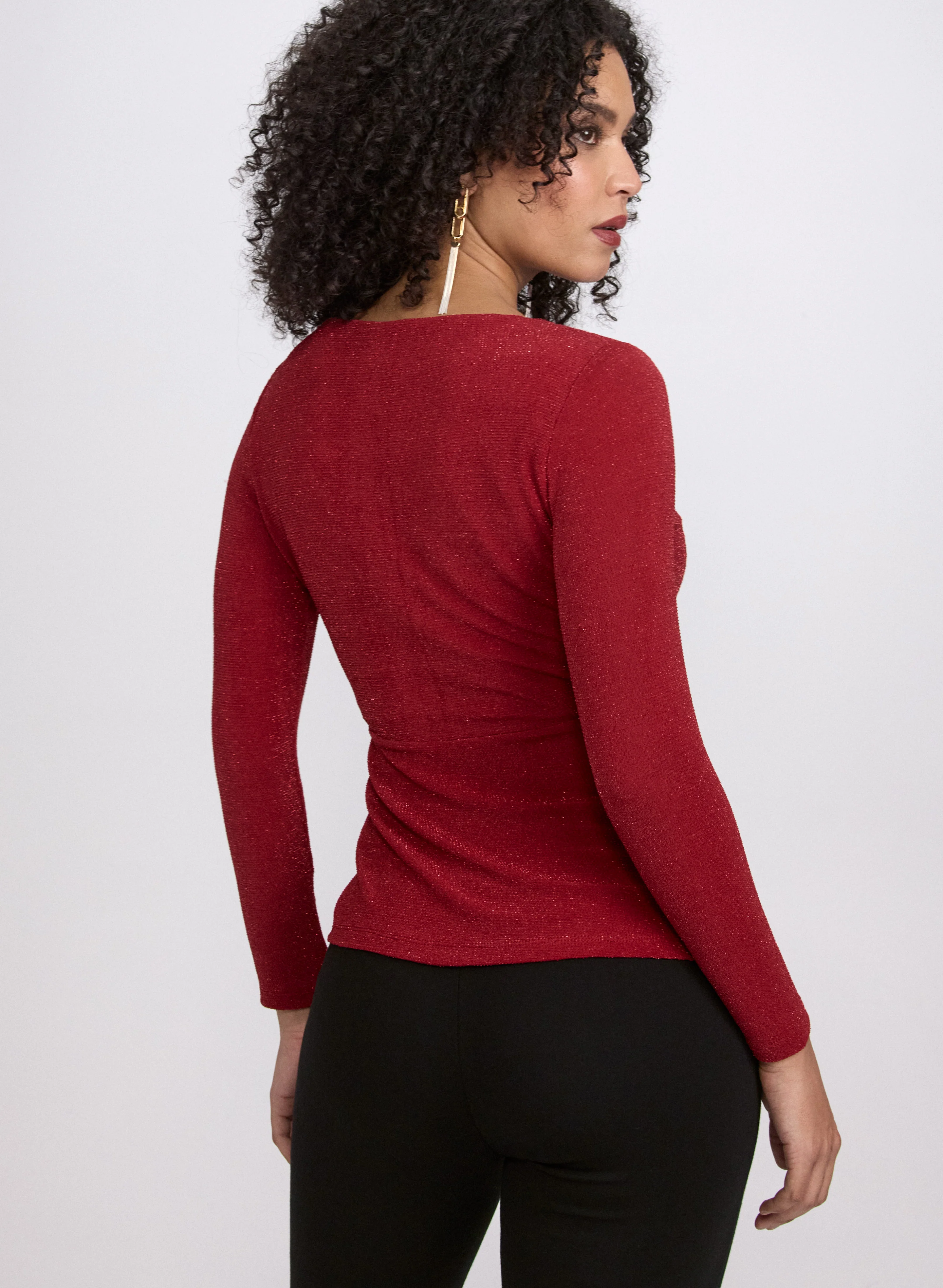 Metallic Cutout Top - Image 4