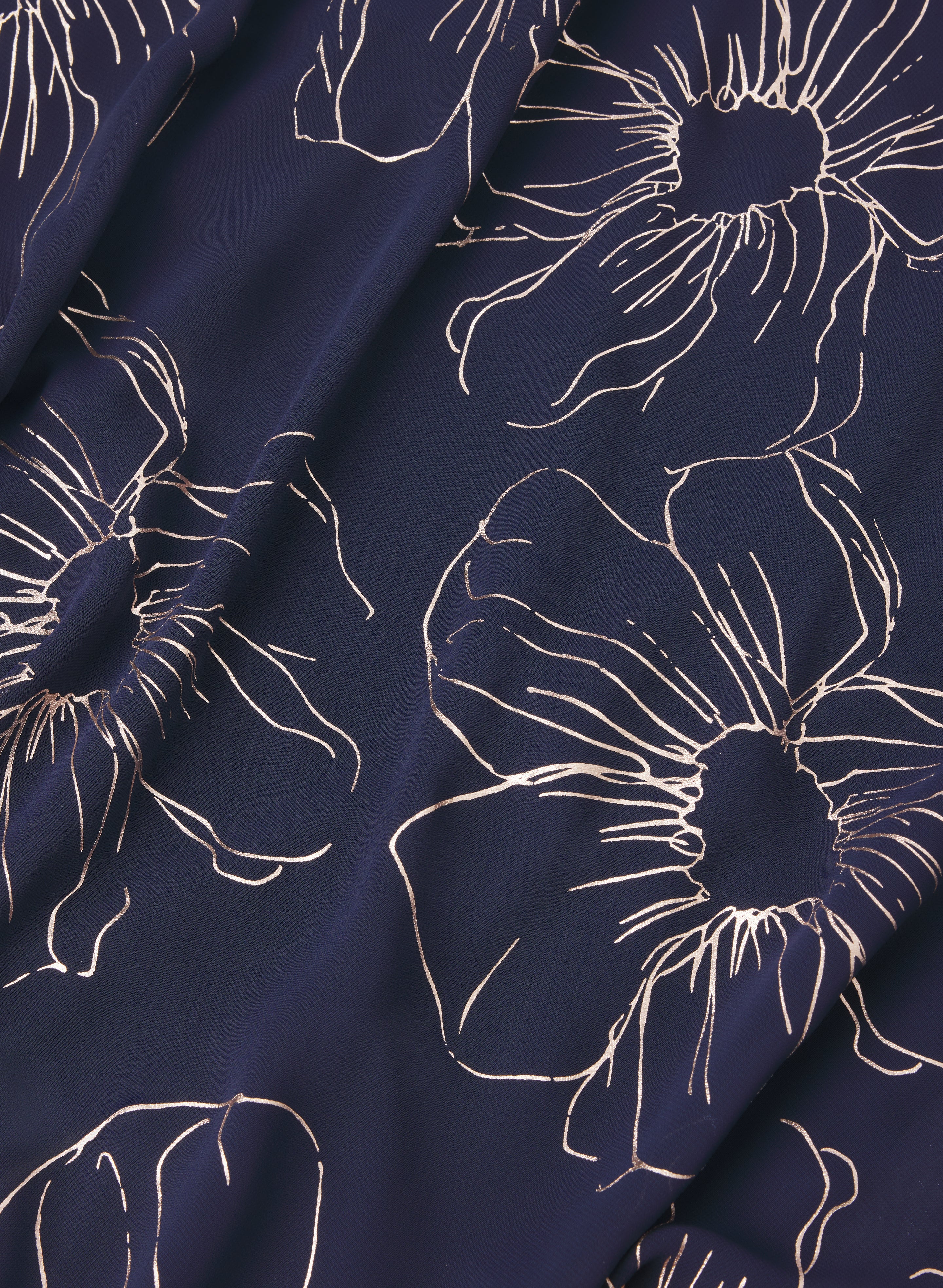 Metallic Floral Capelet Dress - Image 6