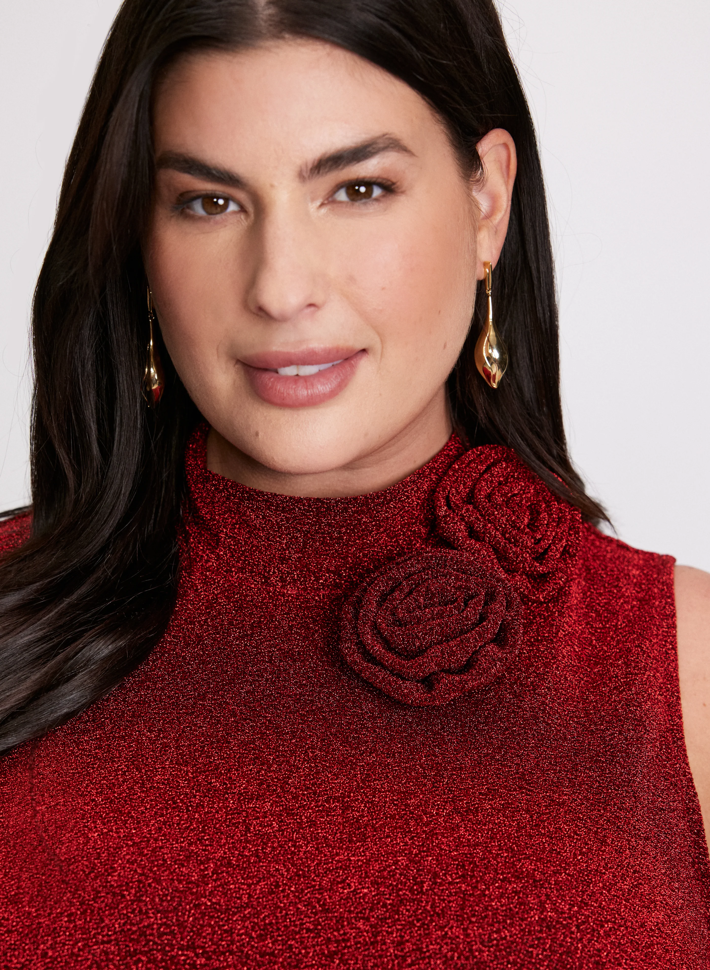 Metallic Flower Top - Image 3