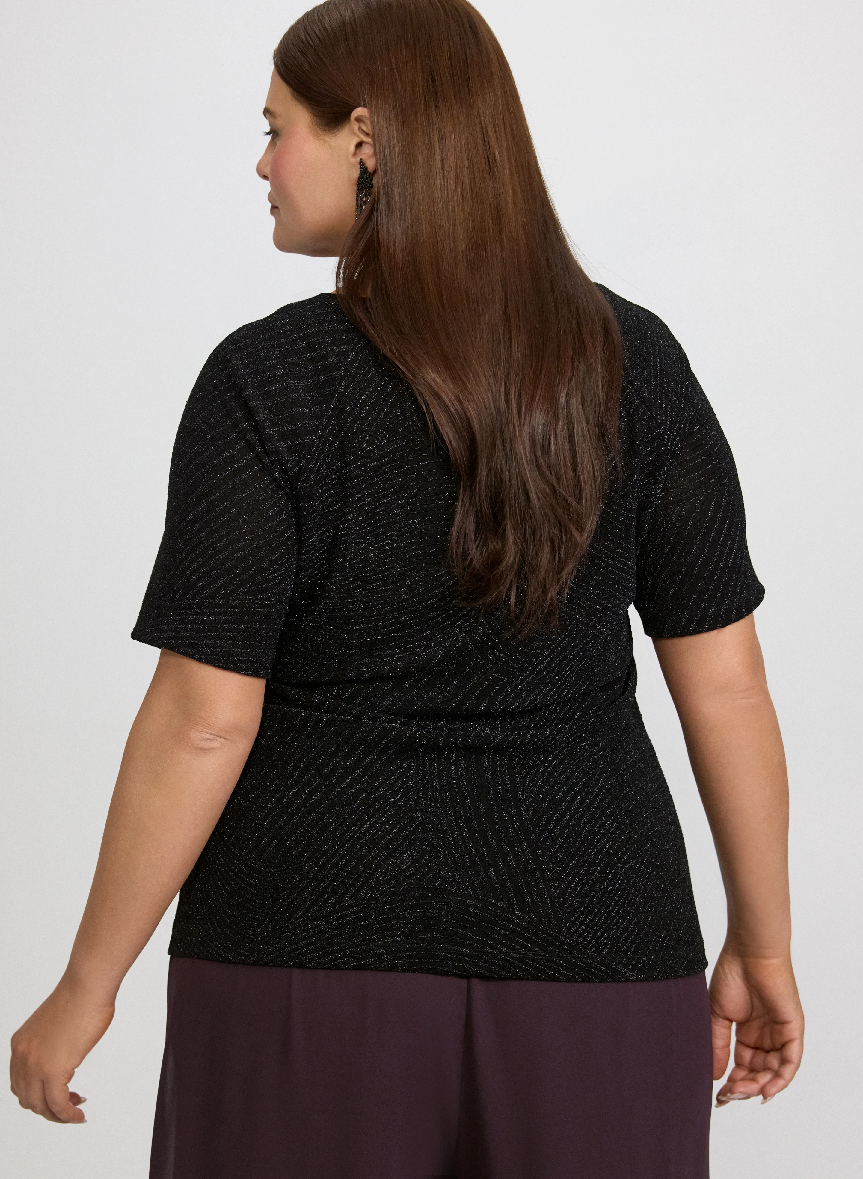 Metallic Jacquard Top - Image 4