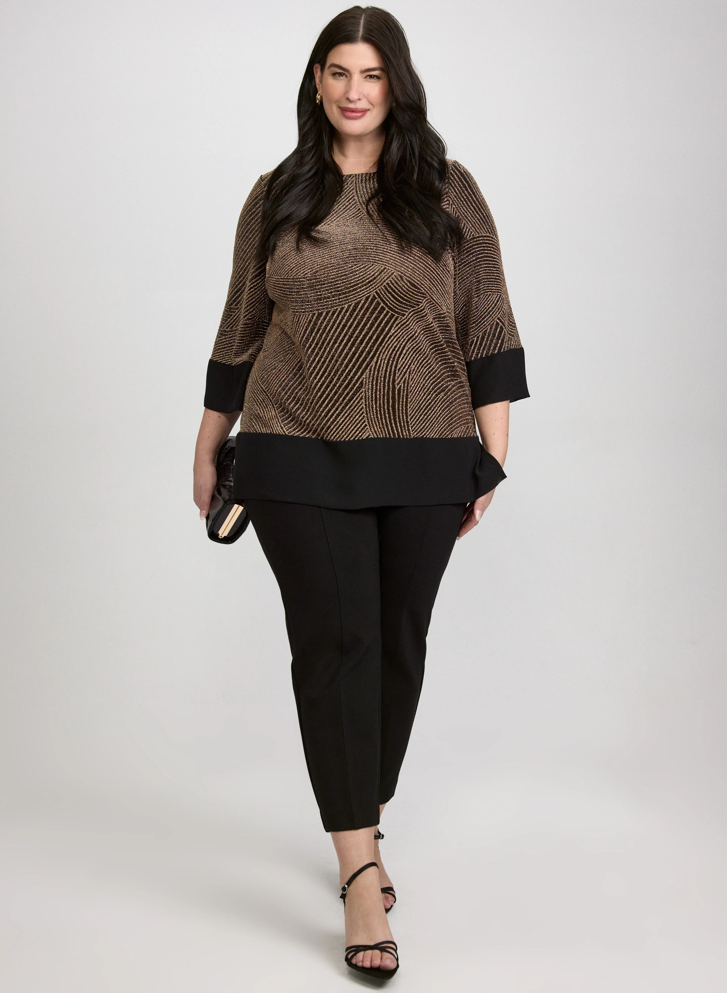 Metallic Jacquard Top - Image 3