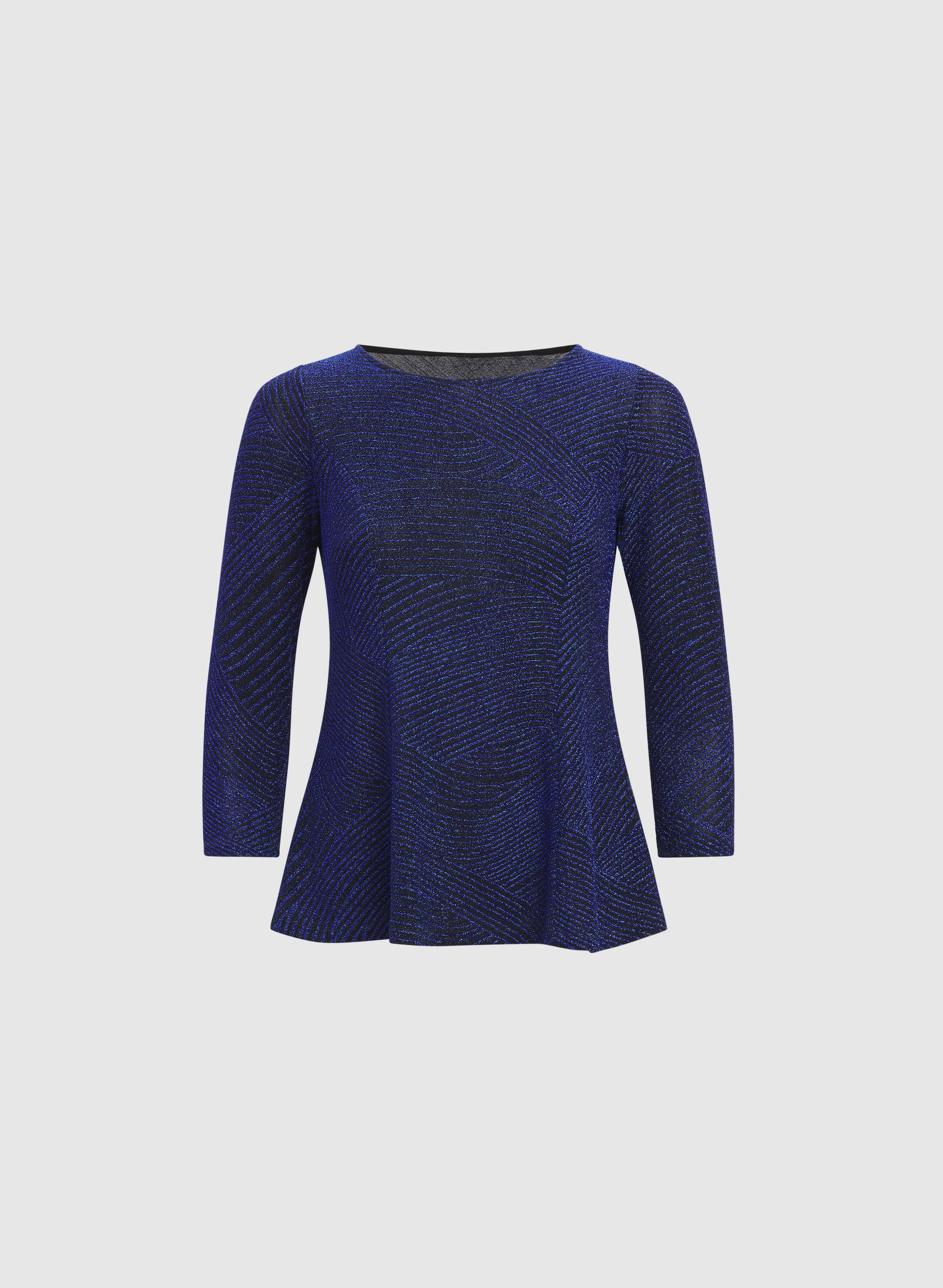 Metallic Peplum Top - Image 6