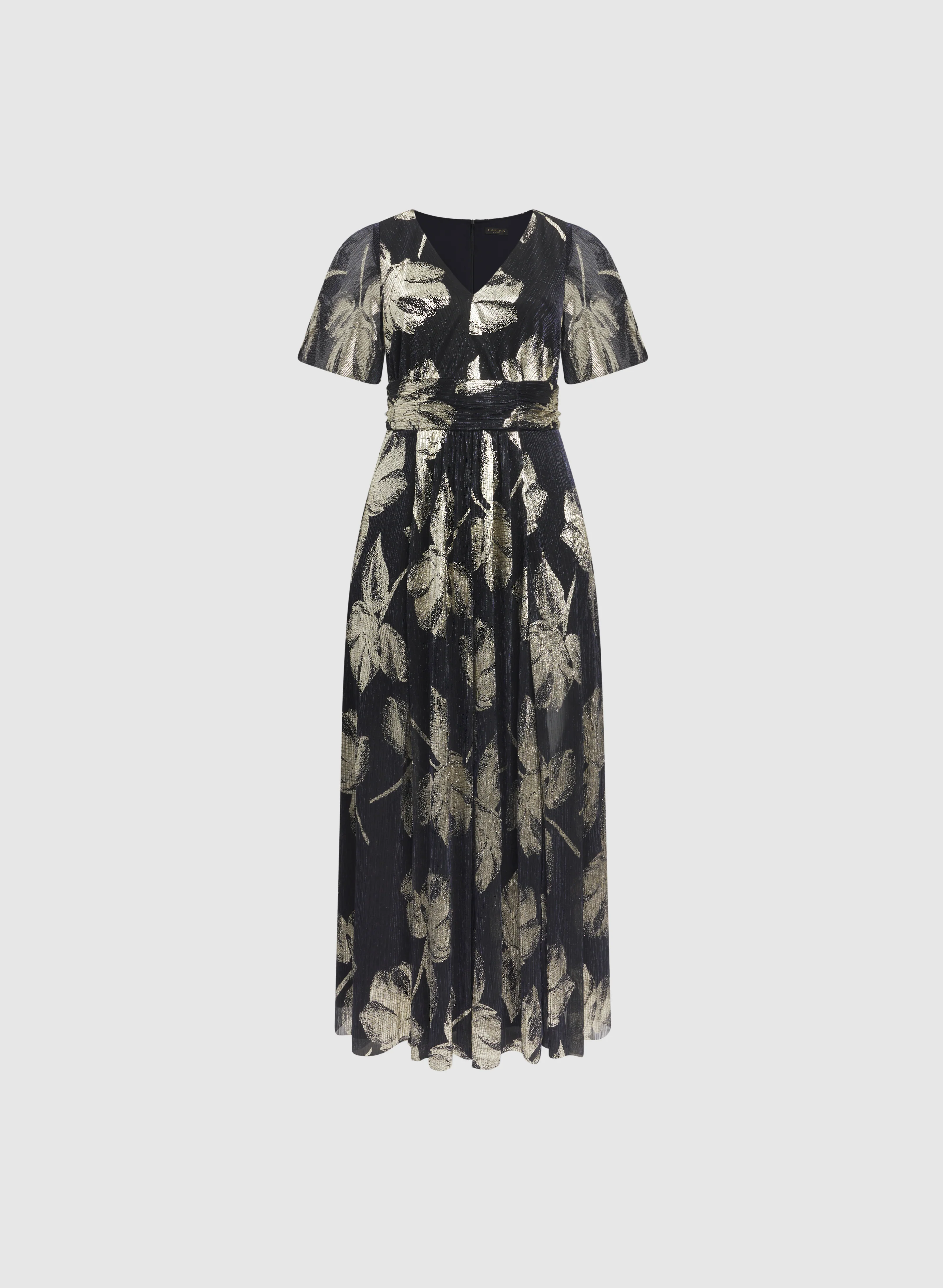 Metallic Pleated Dress - Image 5