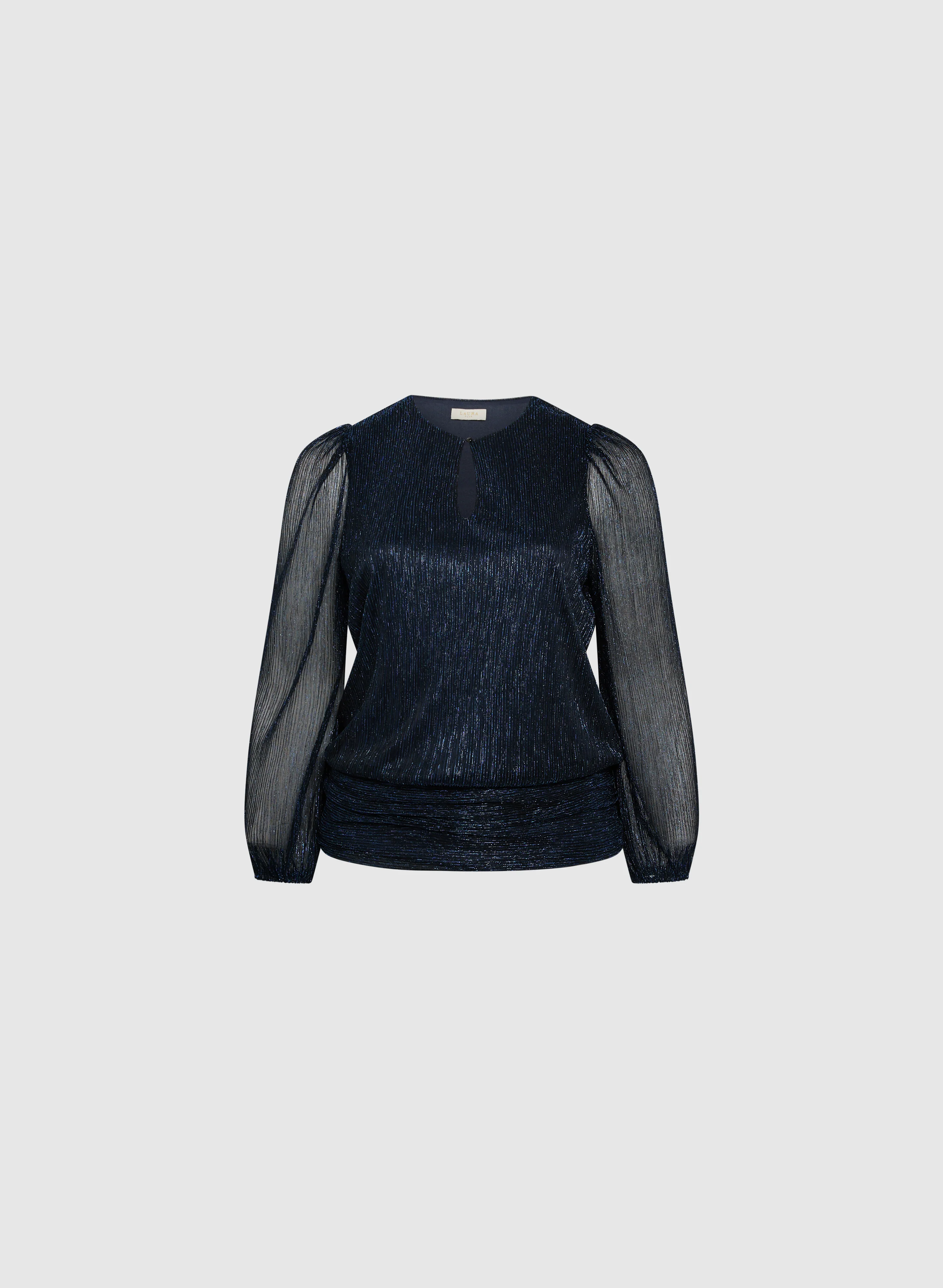 Metallic Plissé Top - Image 6