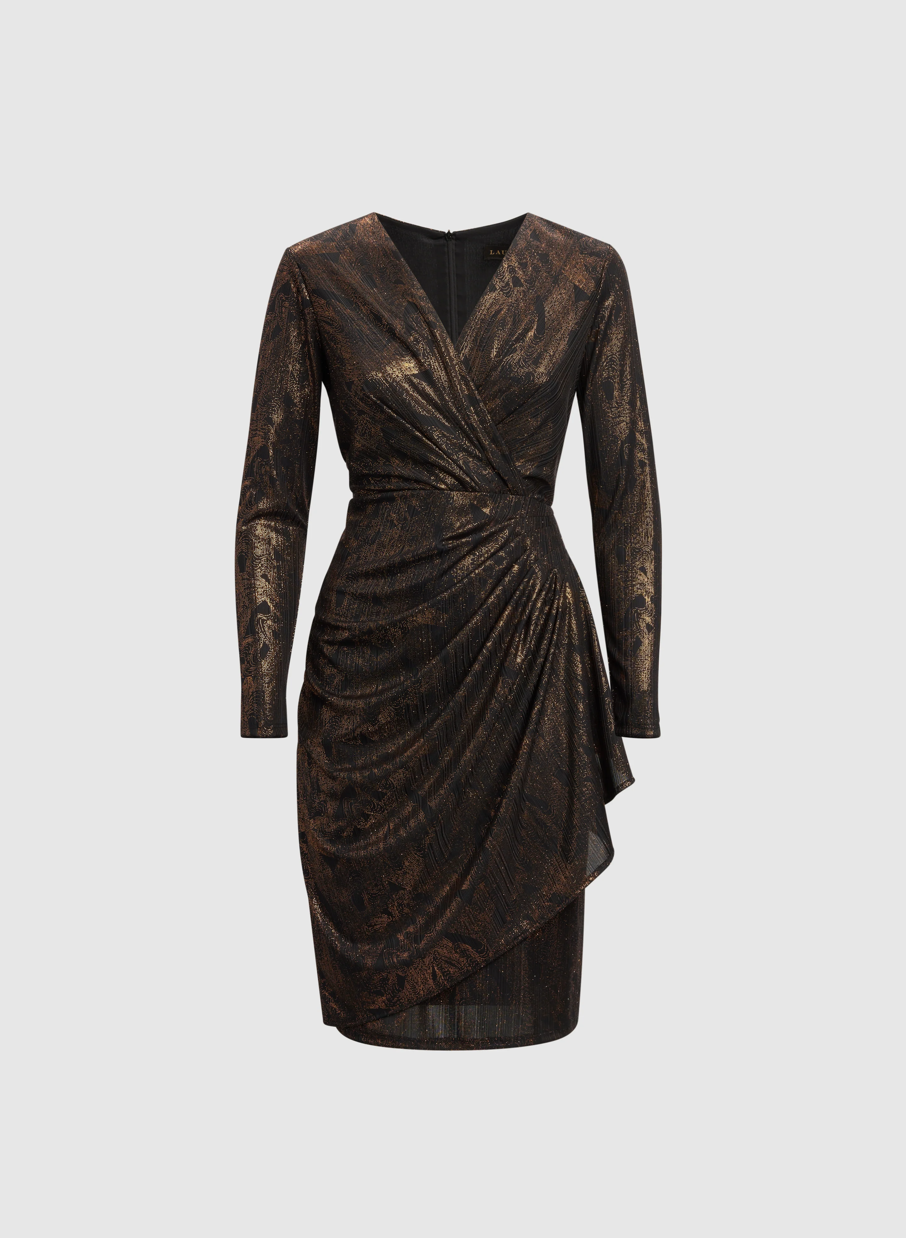 Metallic Waterfall Flounce Dress - Image 6