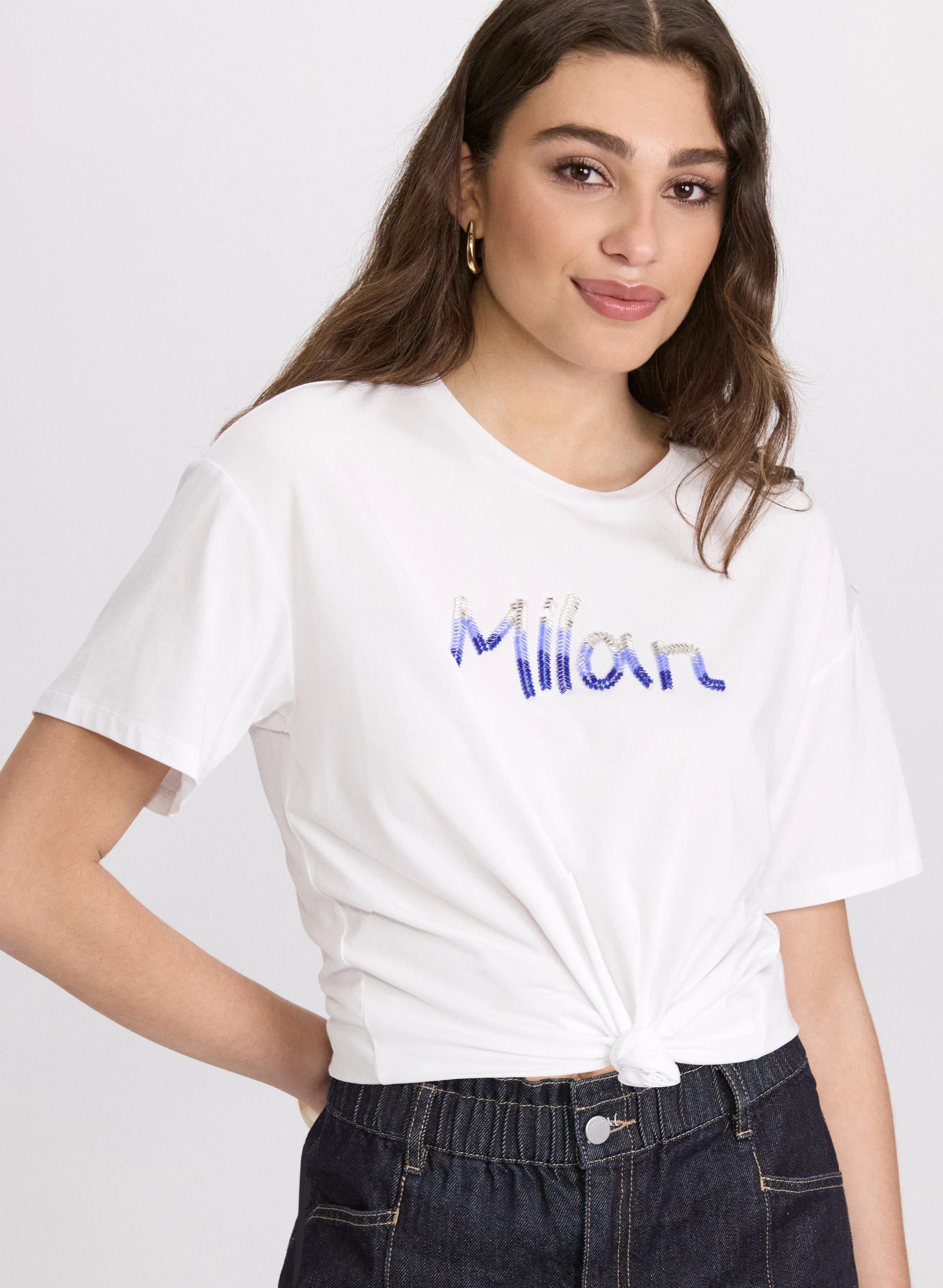 'Milan' Sequin T-Shirt - Image 4