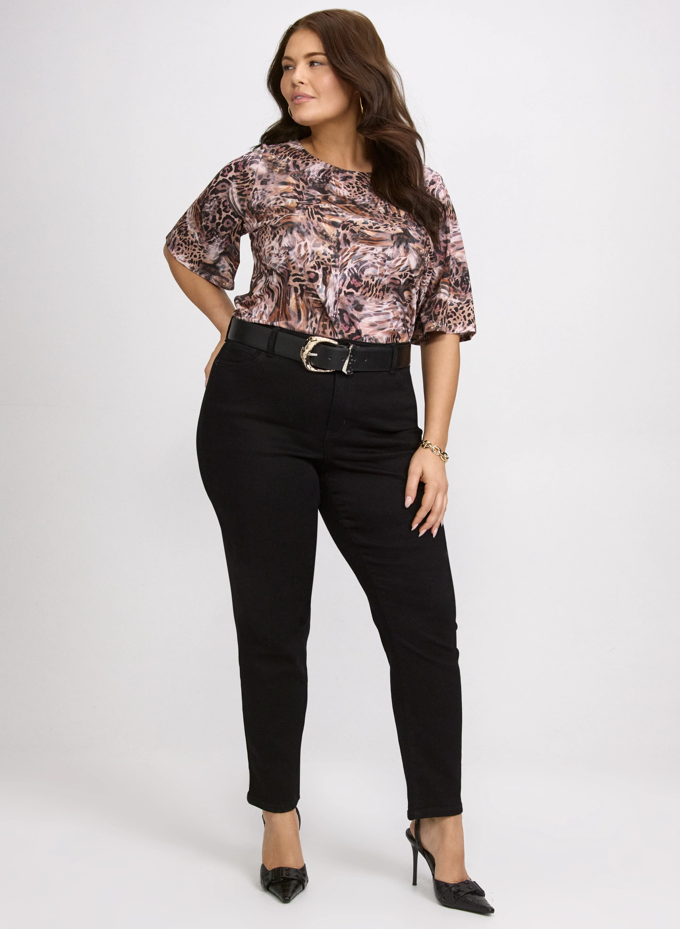 Mixed Animal Print Top - Image 3