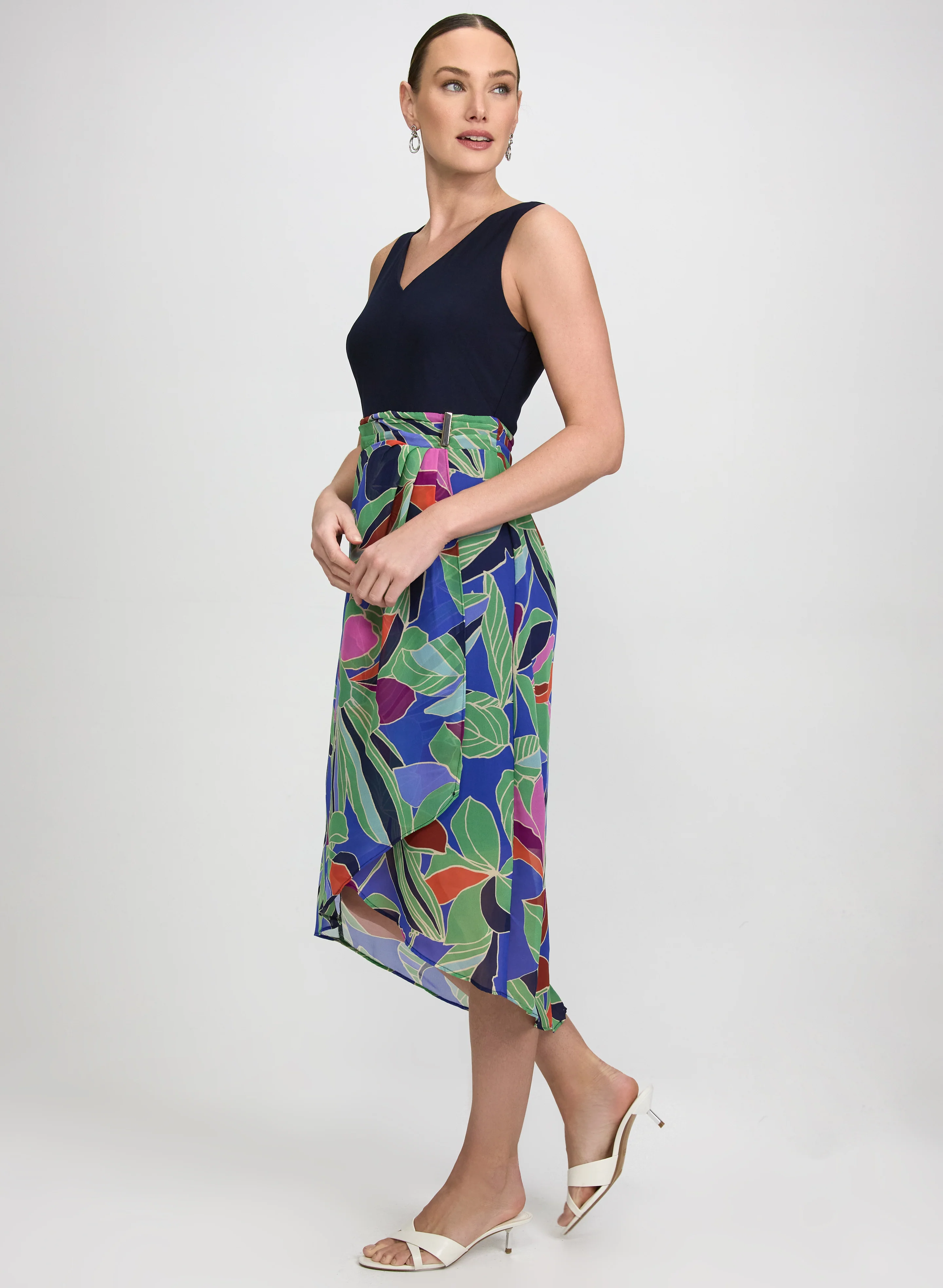 Mixed Floral Dress - Image 3