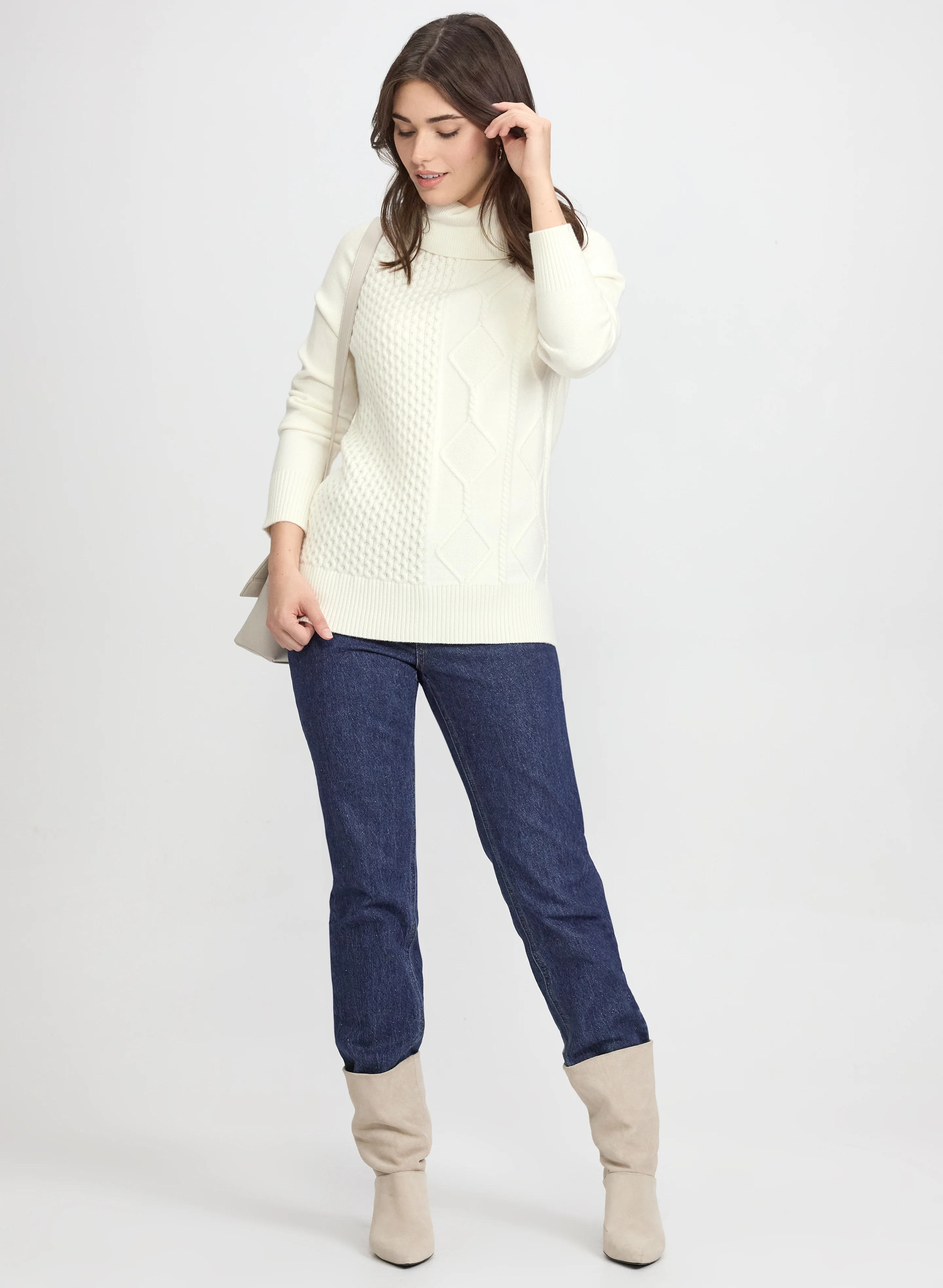 Mixed Knit Pullover - Image 3