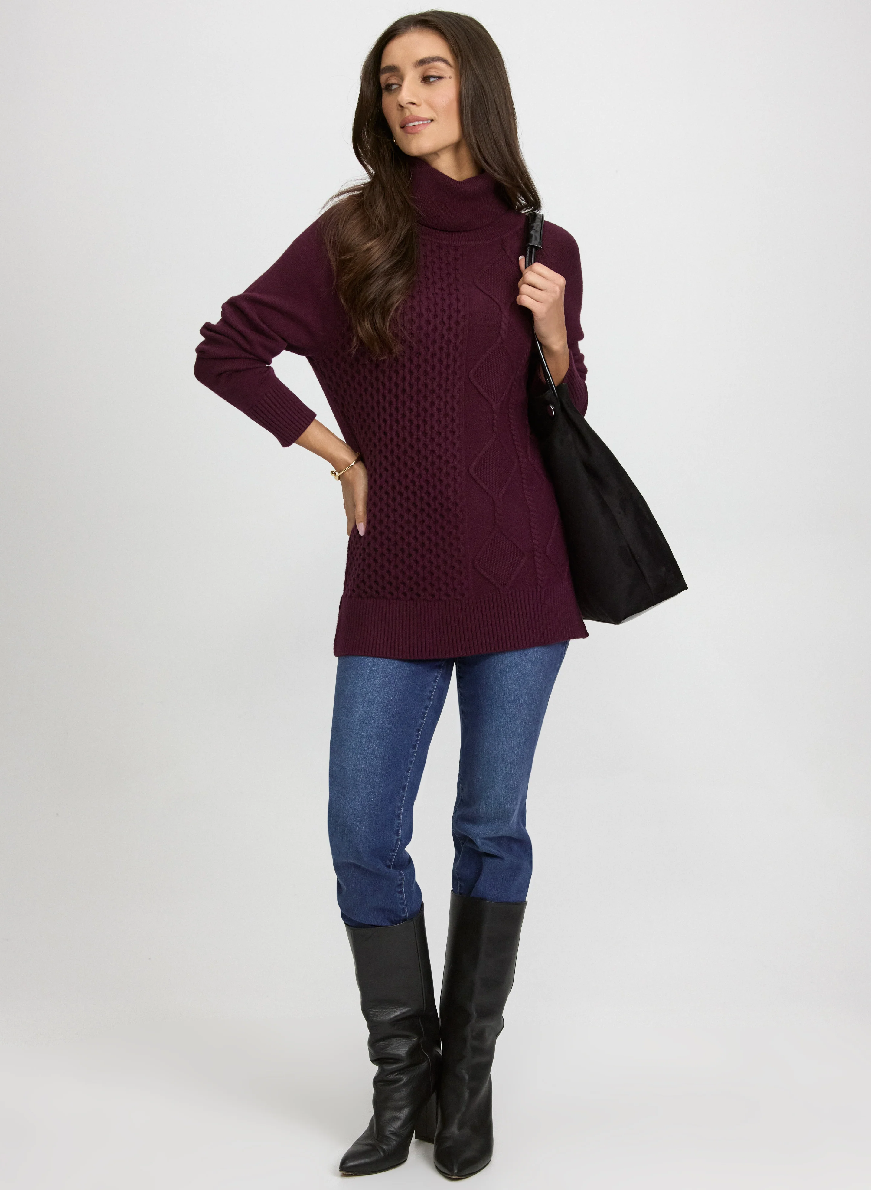 Mixed Knit Pullover - Image 3