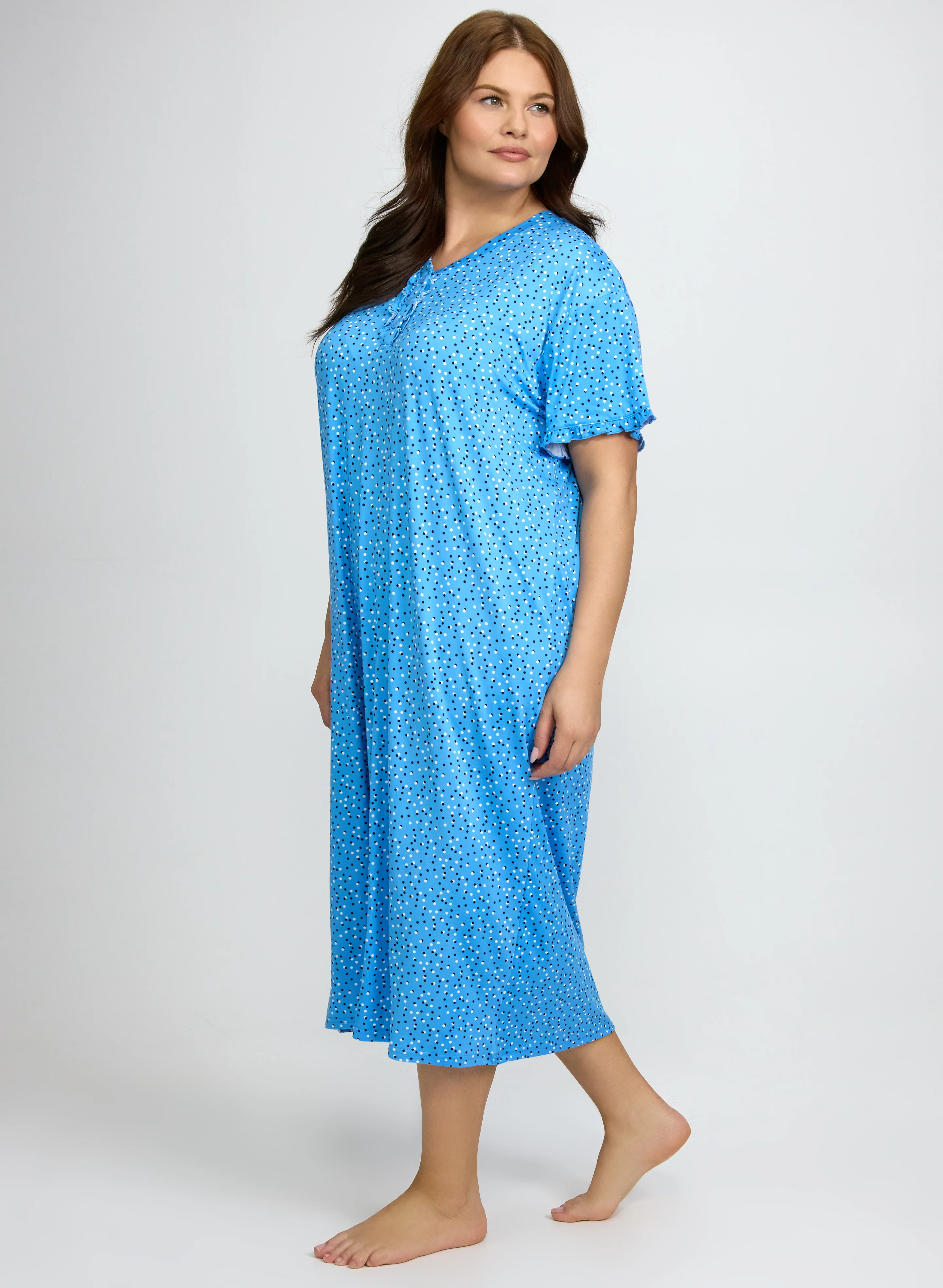 Mixed Polka Dot Night Gown - Image 3