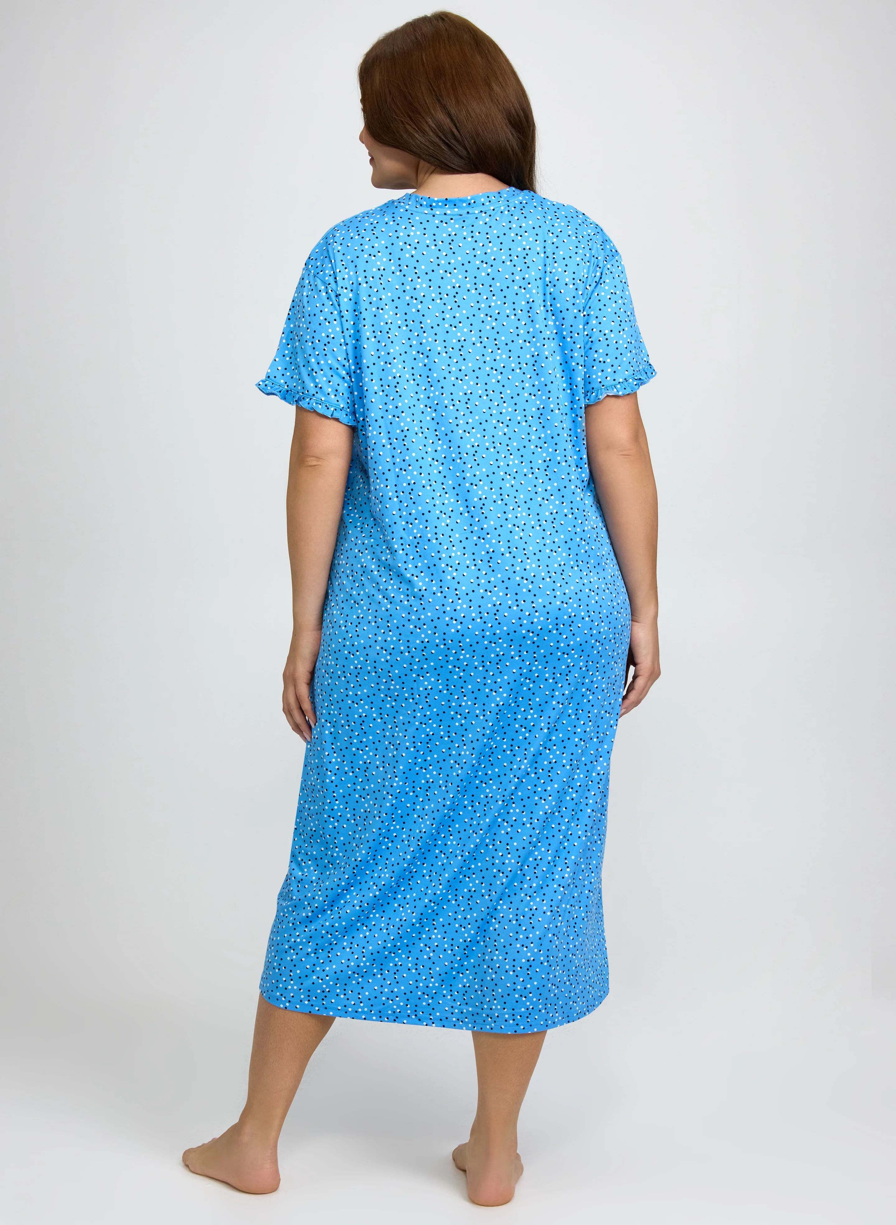 Mixed Polka Dot Night Gown - Image 4