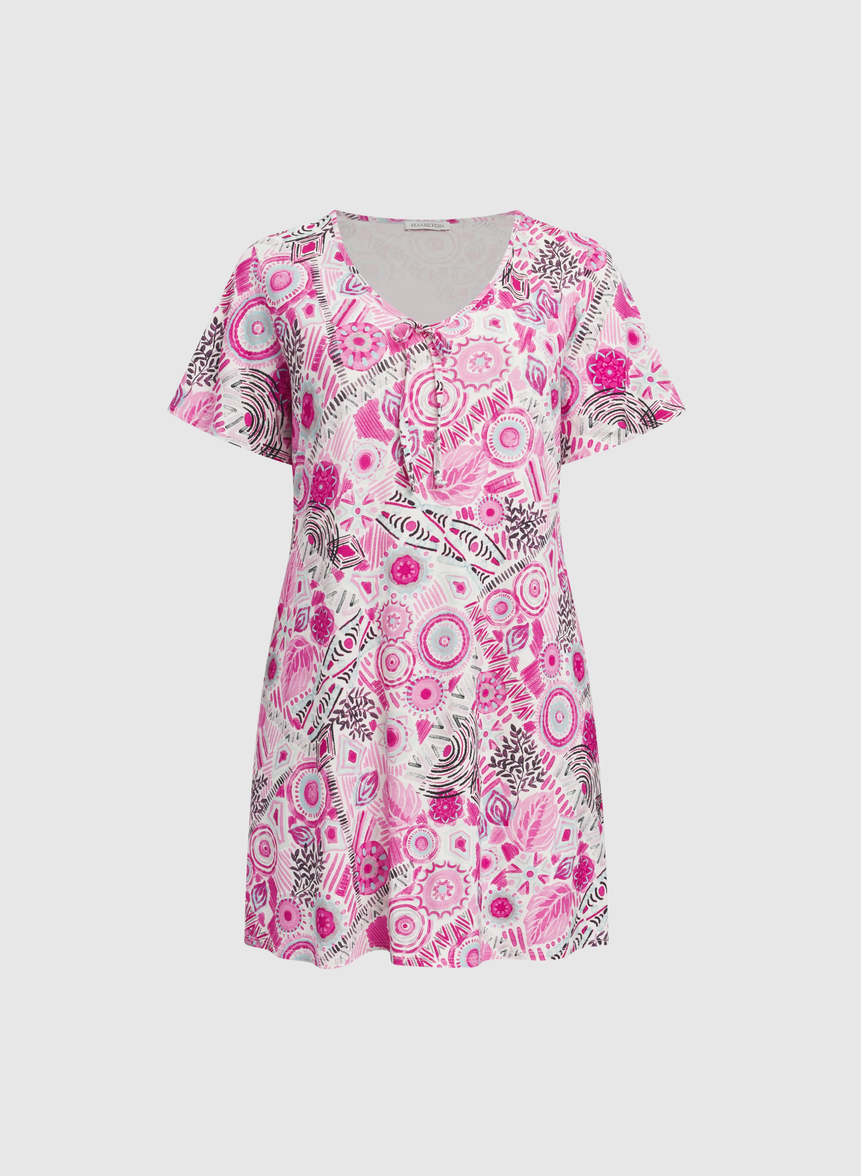 Mixed Print Night Gown - Image 6