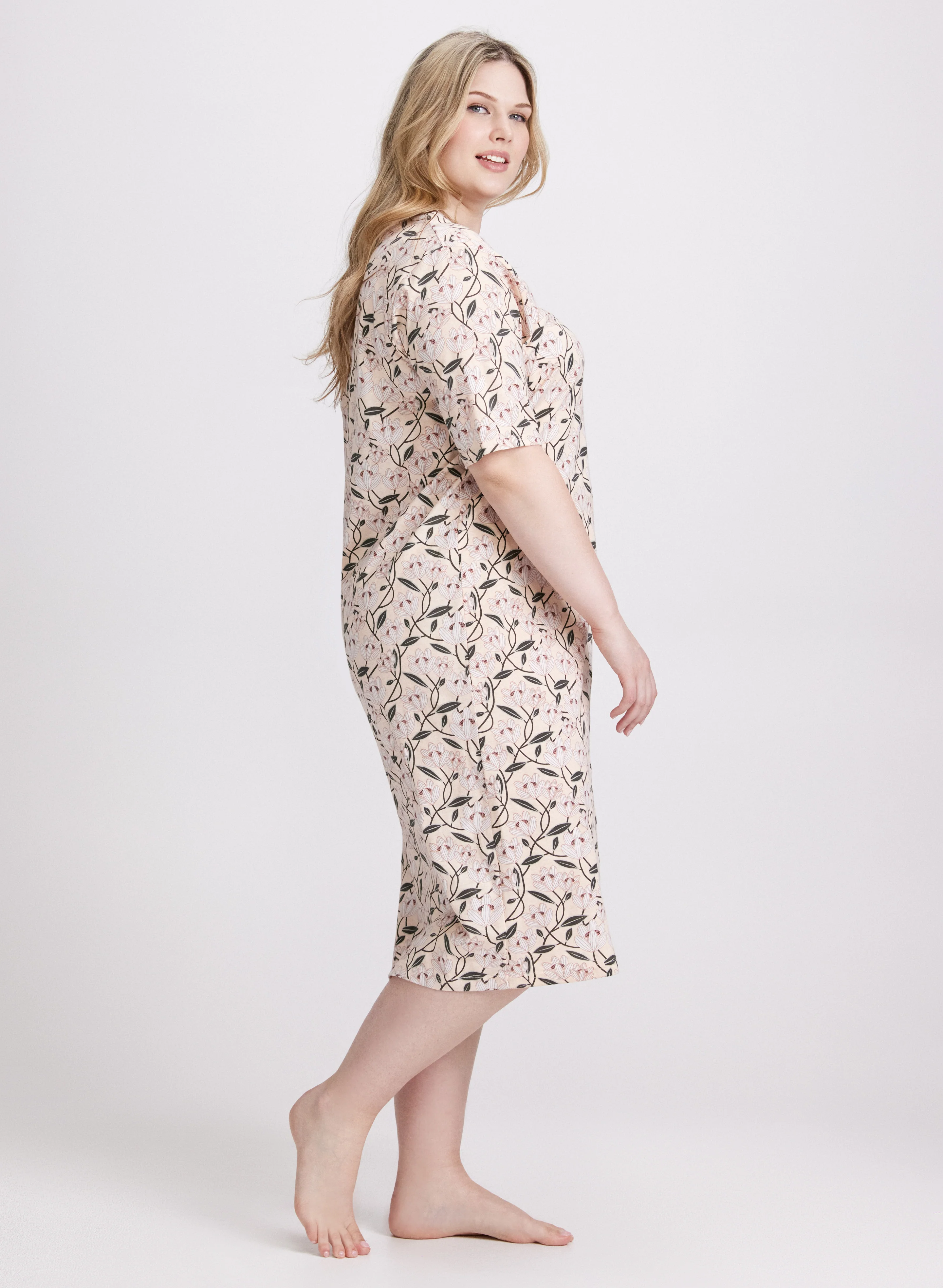Mixed Print Nightgown - Image 3