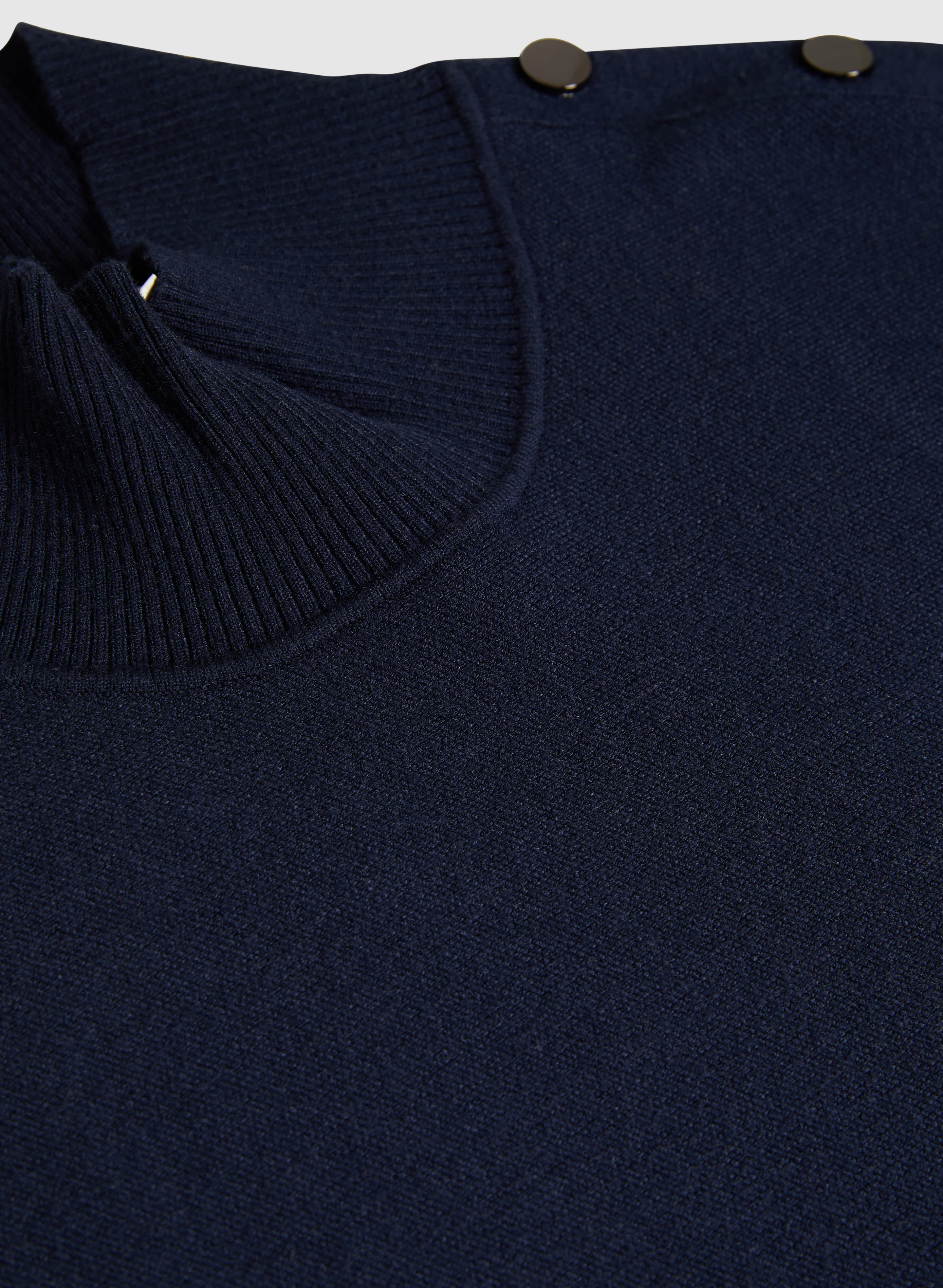 Mock Neck Fringe Detail Sweater - Image 7