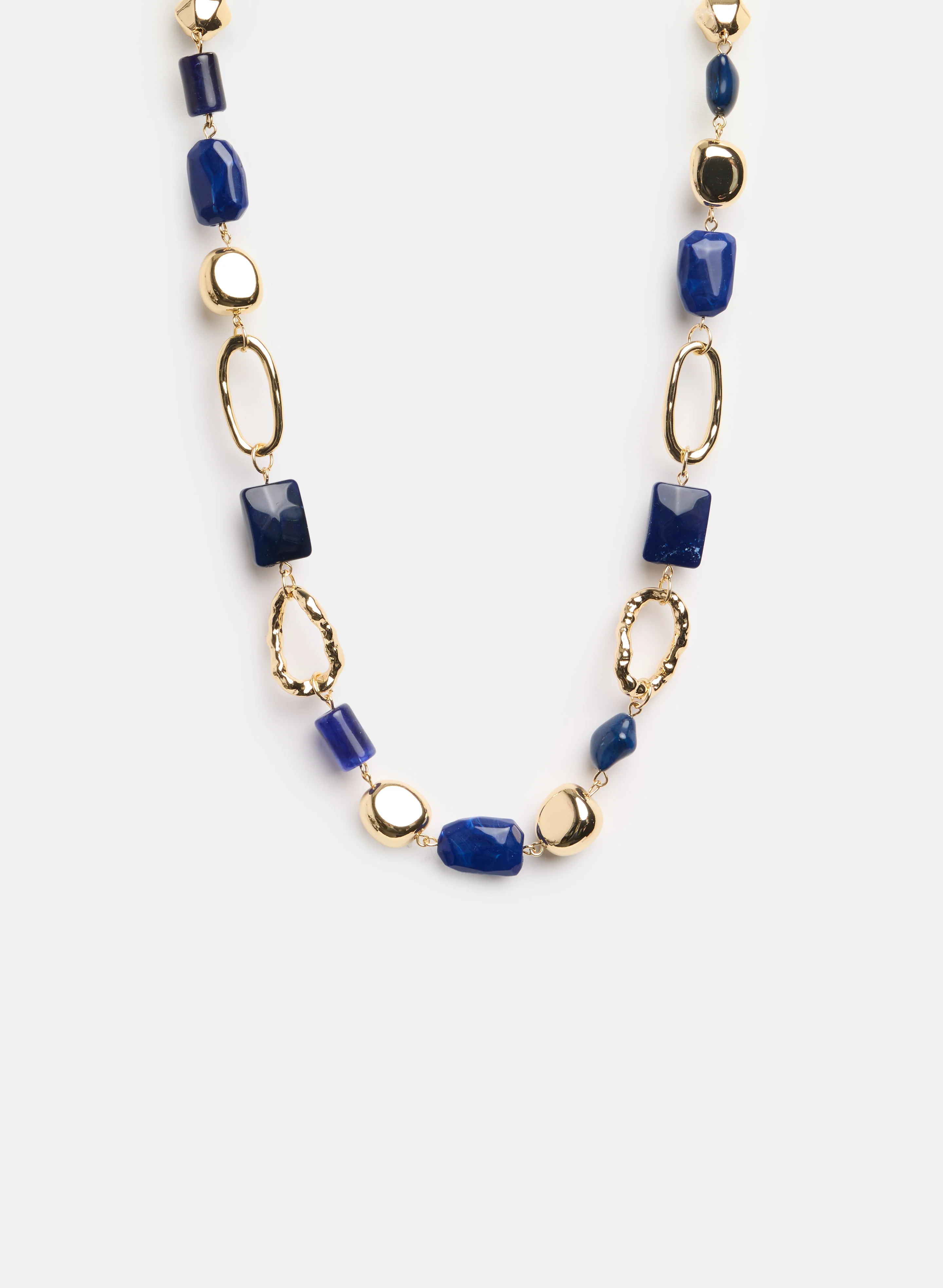 Multi Bead Chain Link Necklace