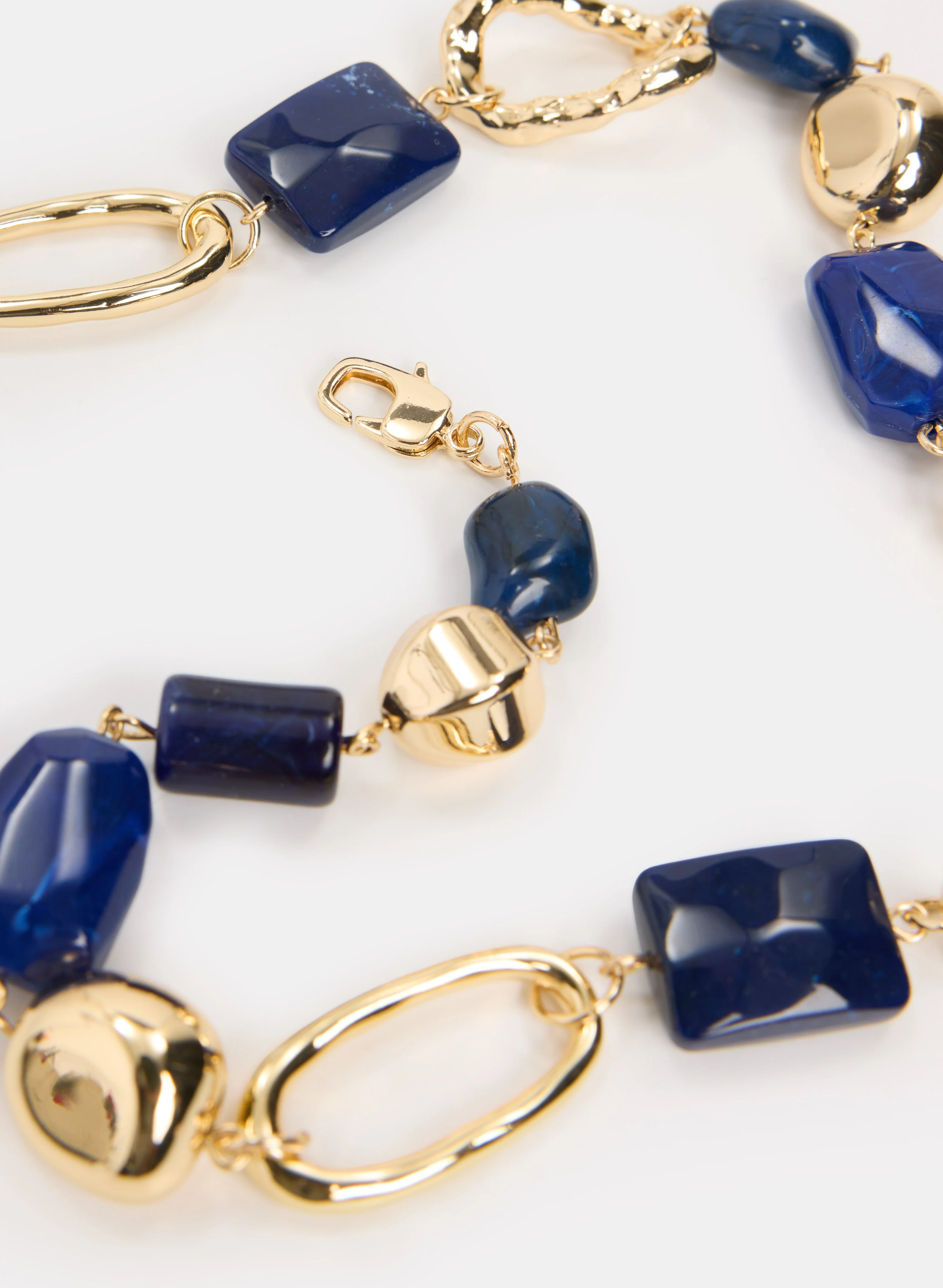 Multi Bead Chain Link Necklace - Image 2