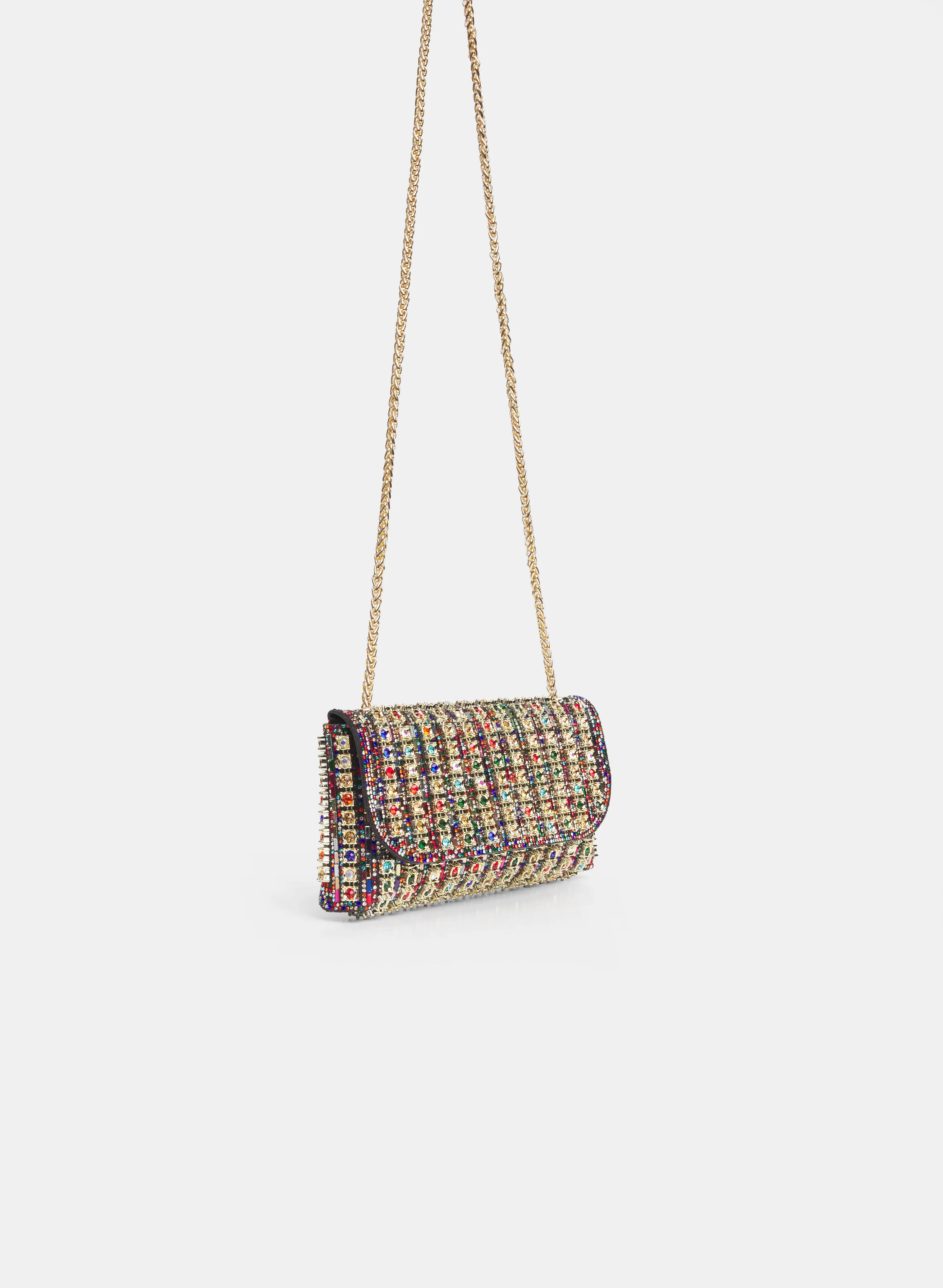 Multi-coloured Stone Envelope Clutch - Image 3