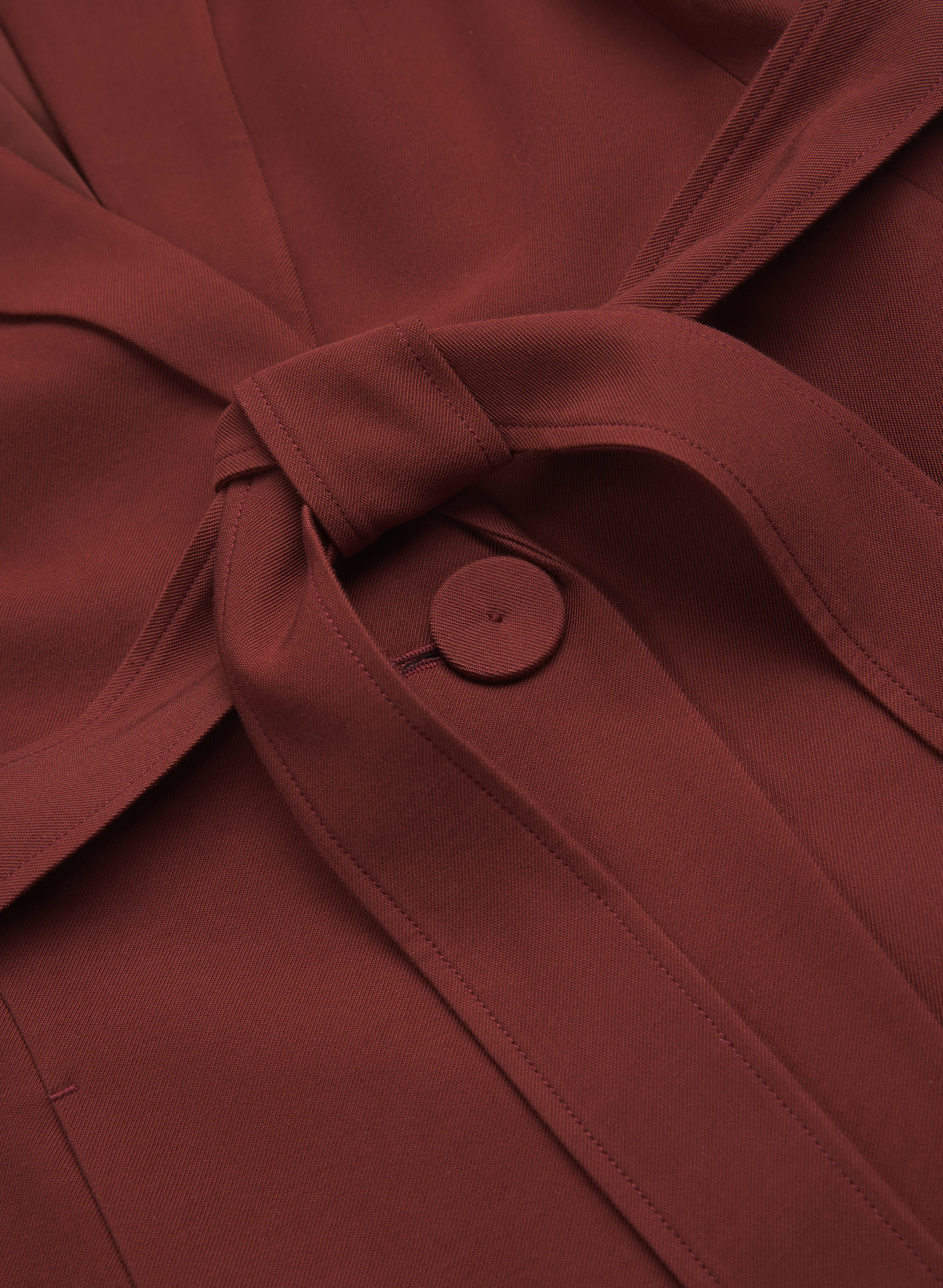 Notched Lapel Belted Vest - Image 7