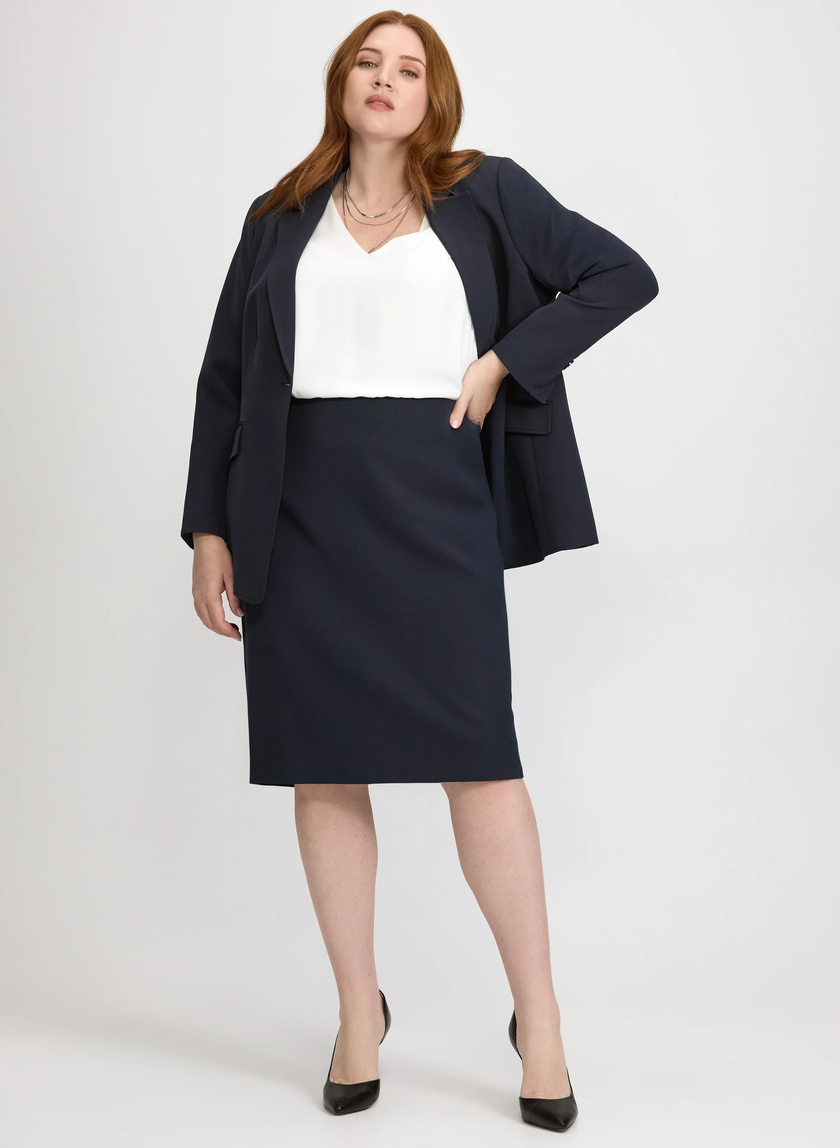 Notched Lapel Suiting Jacket - Image 3
