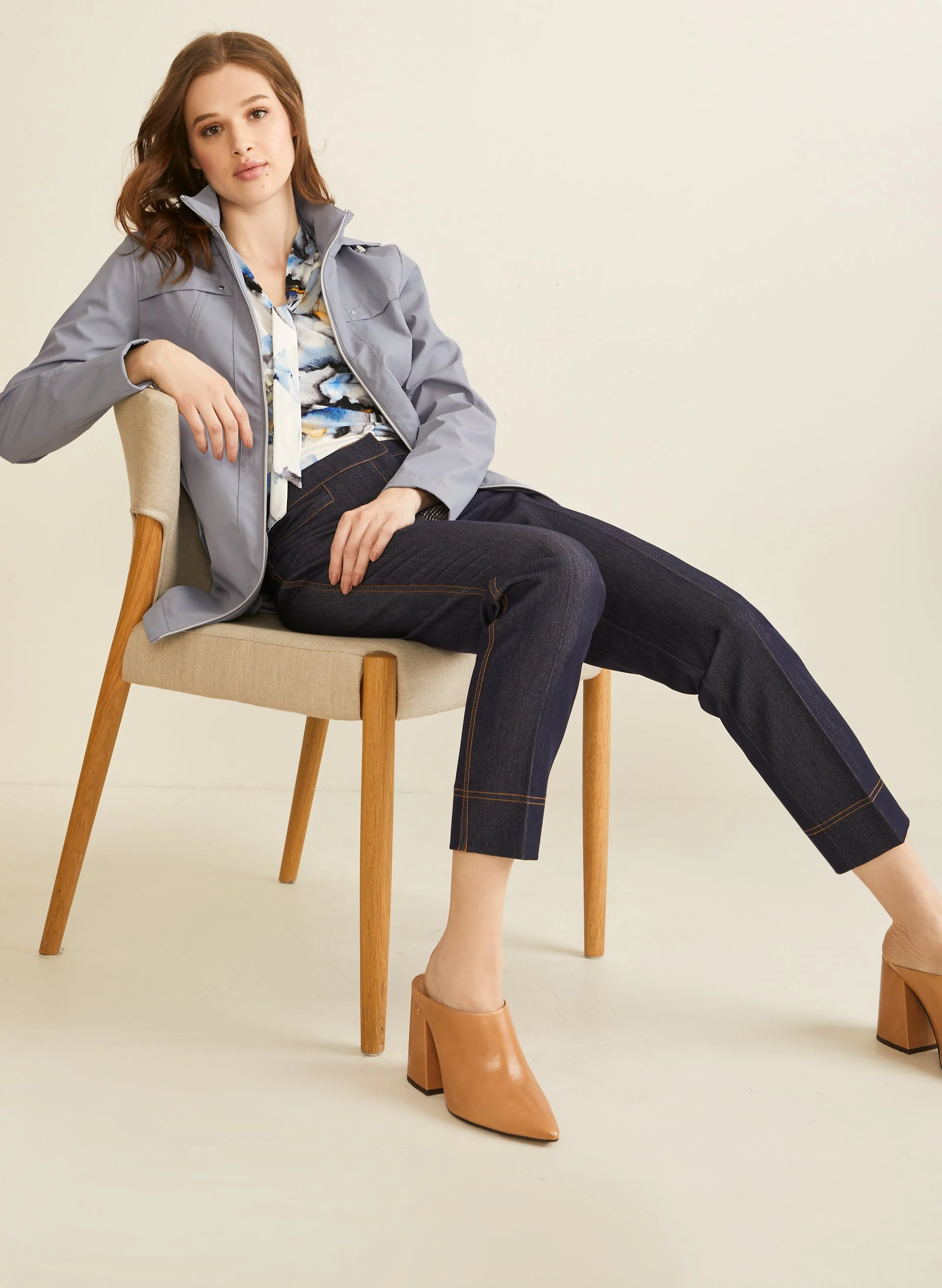 Novelti - Hooded A-Line Coat - Image 4