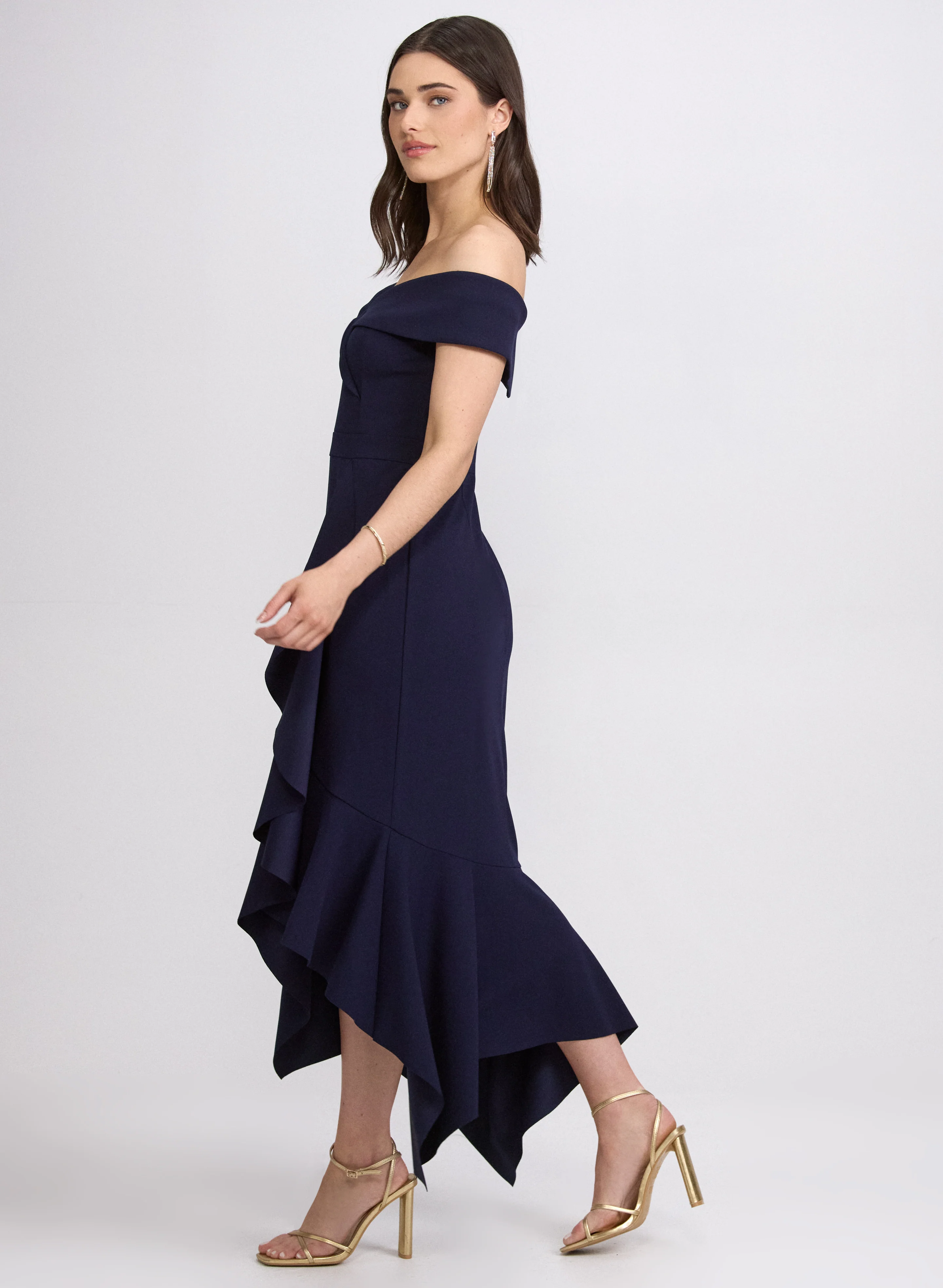 Off-The-Shoulder Ruffle Dress - Image 2
