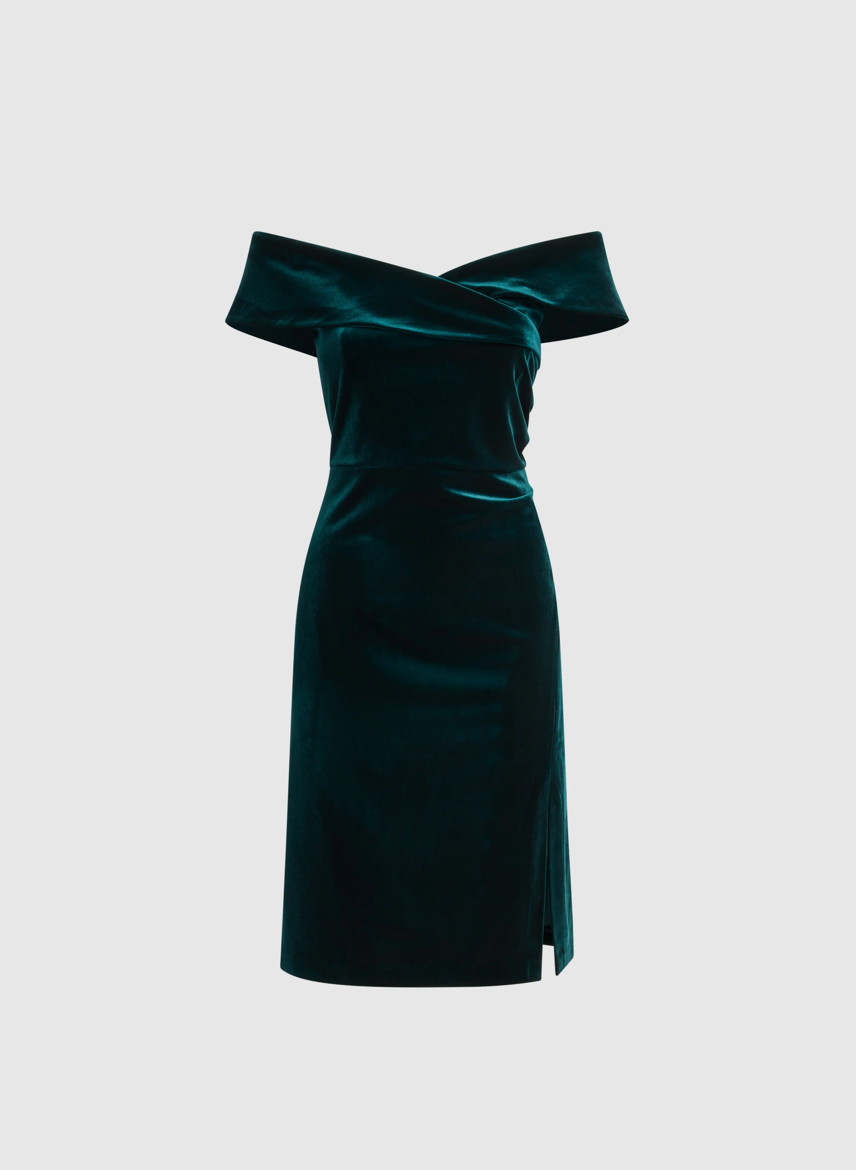 Off-The-Shoulder Velvet Dress - Image 6