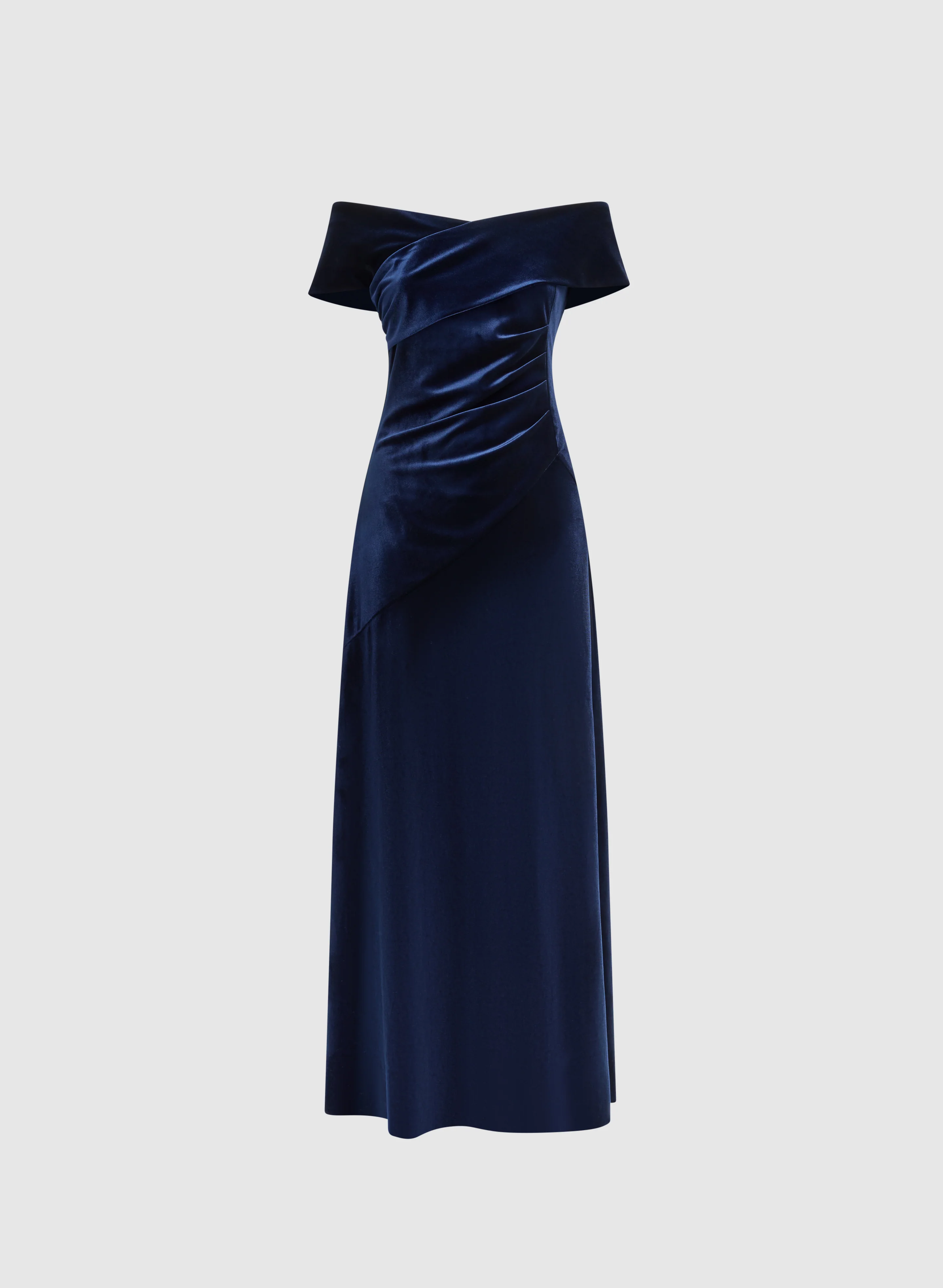 Off-The-Shoulder Velvet Dress - Image 5