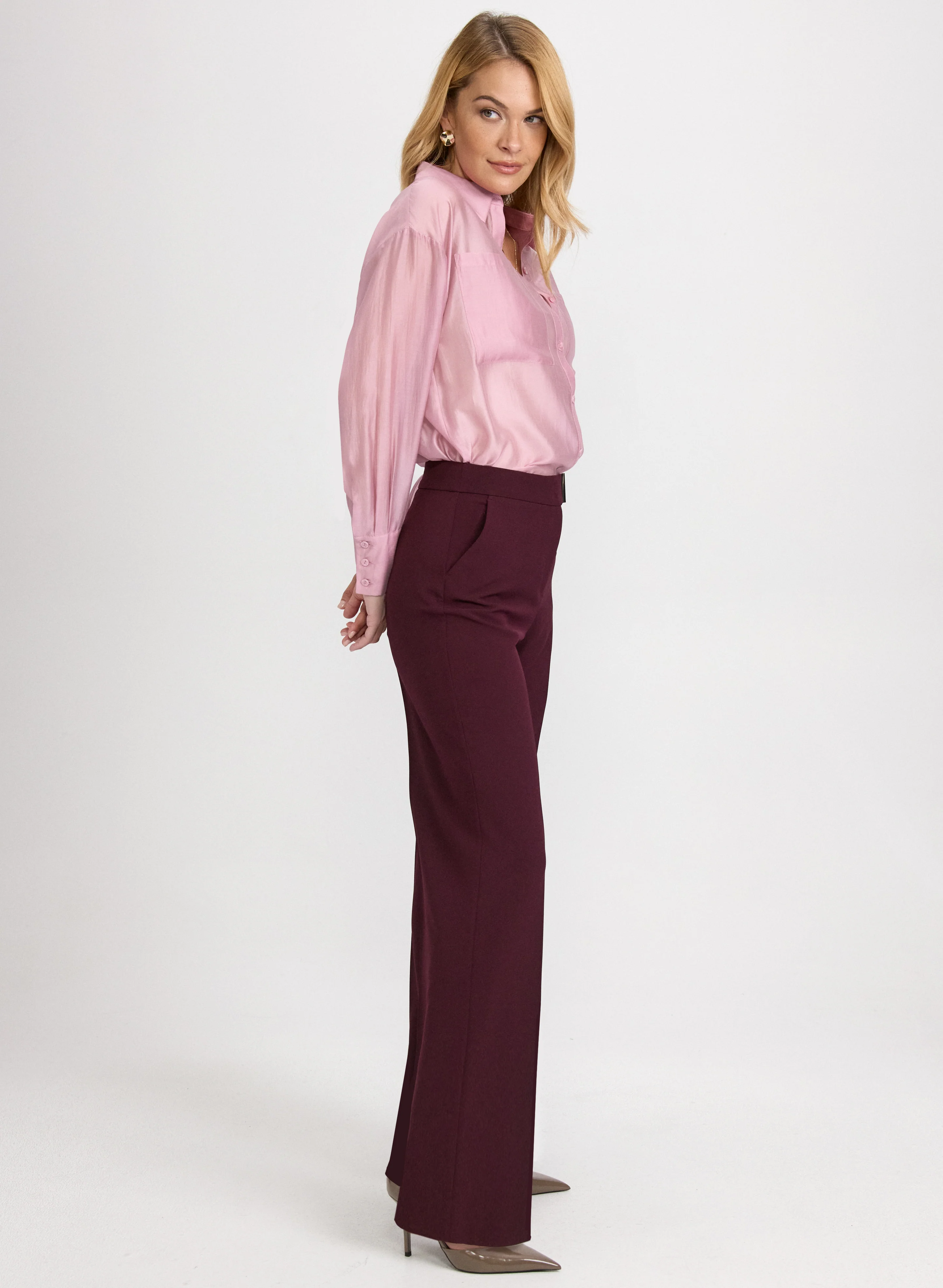 Olivia Bar Trim Wide-Leg Pants - Image 4