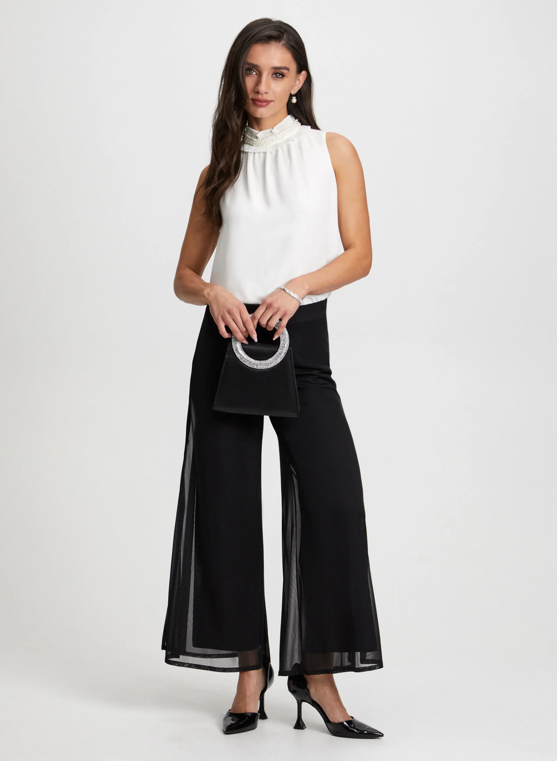 Olivia Chiffon Wide-Leg Pants - Image 3