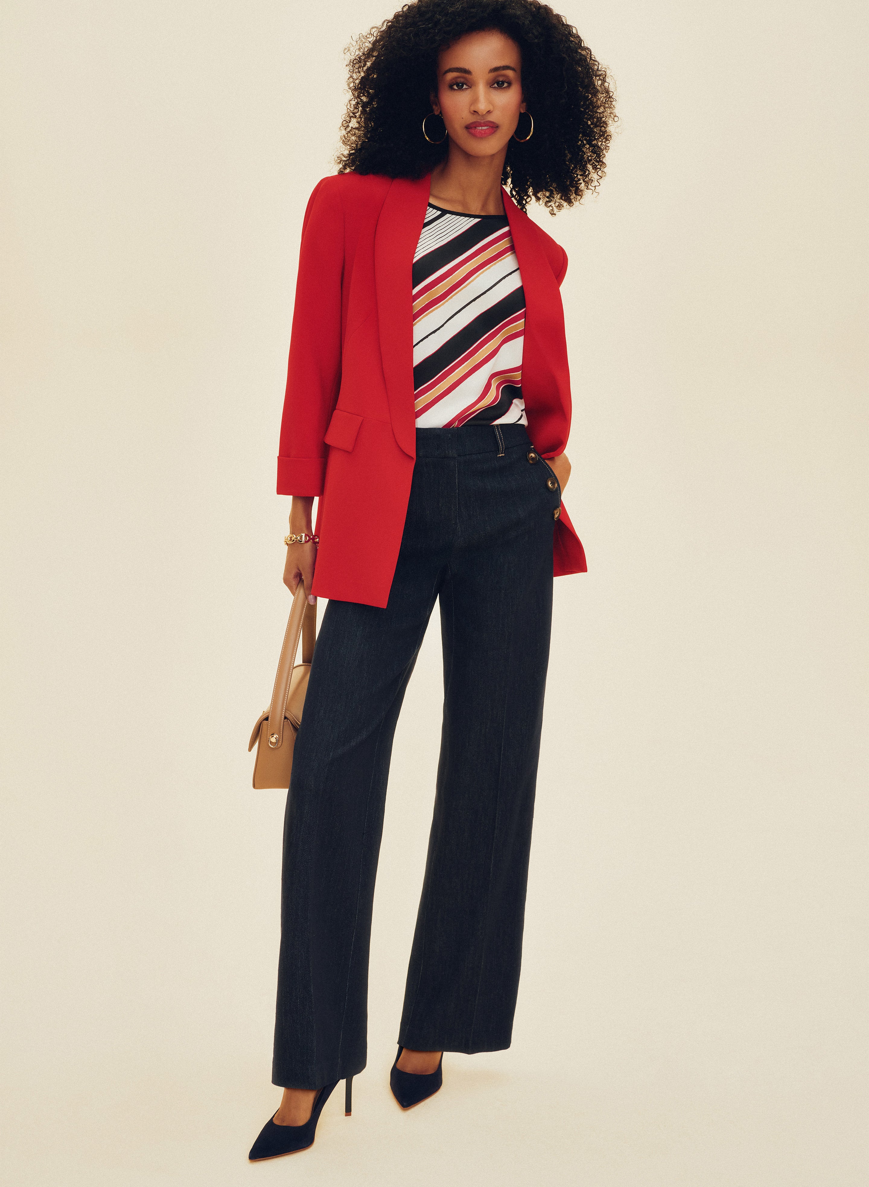 Olivia Denim Wide-Leg Pants - Image 3