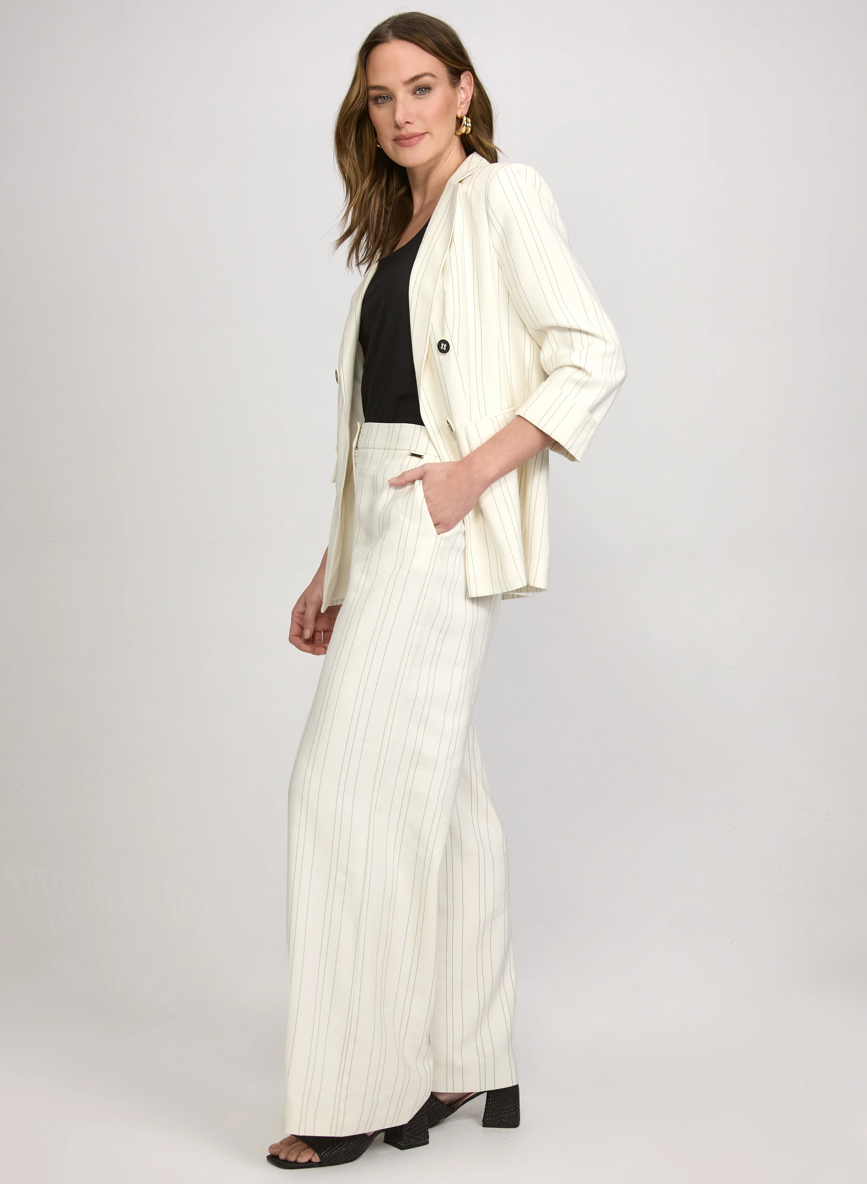 Olivia Pinstripe Pants - Image 7