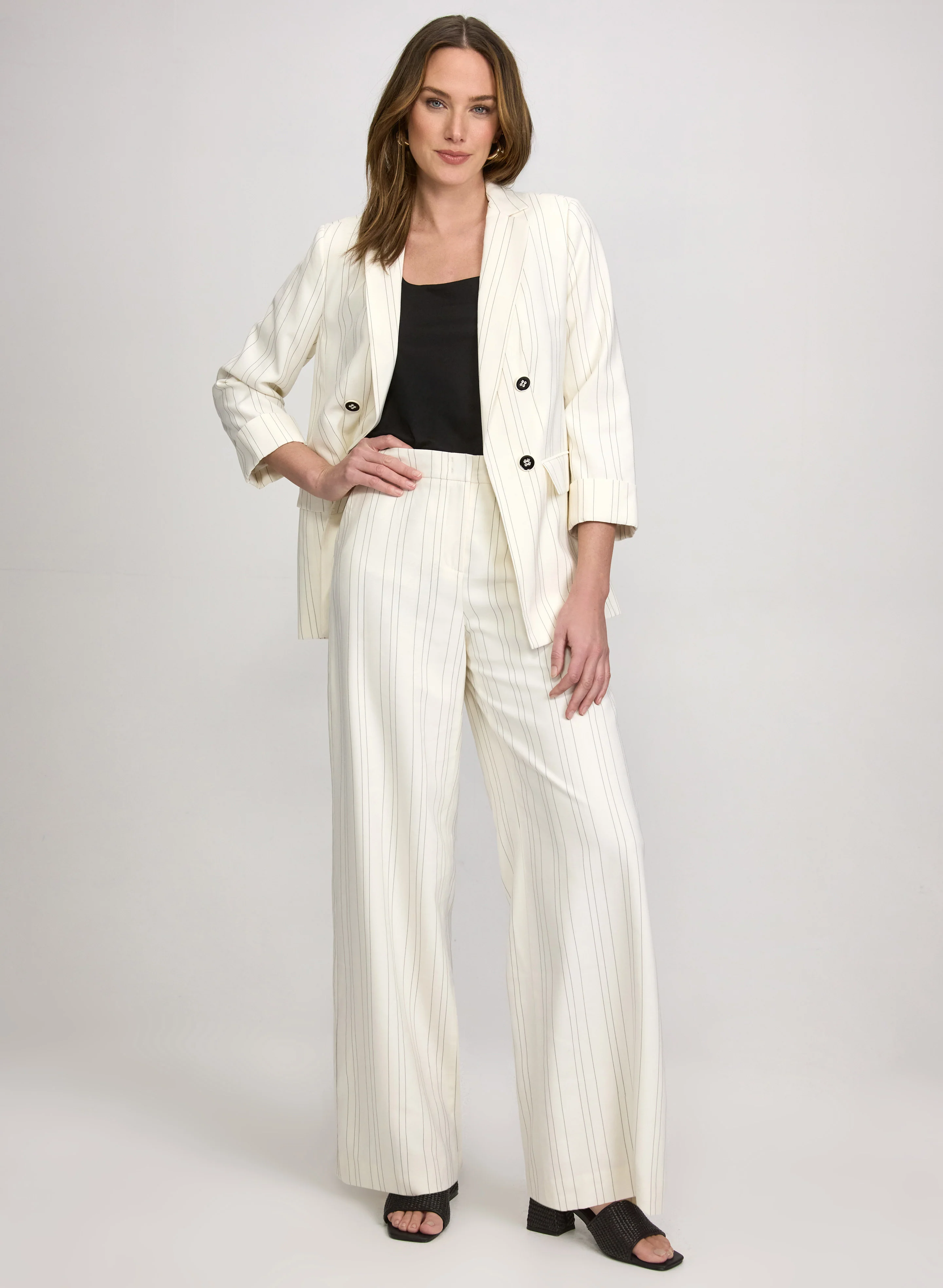 Olivia Pinstripe Pants - Image 8