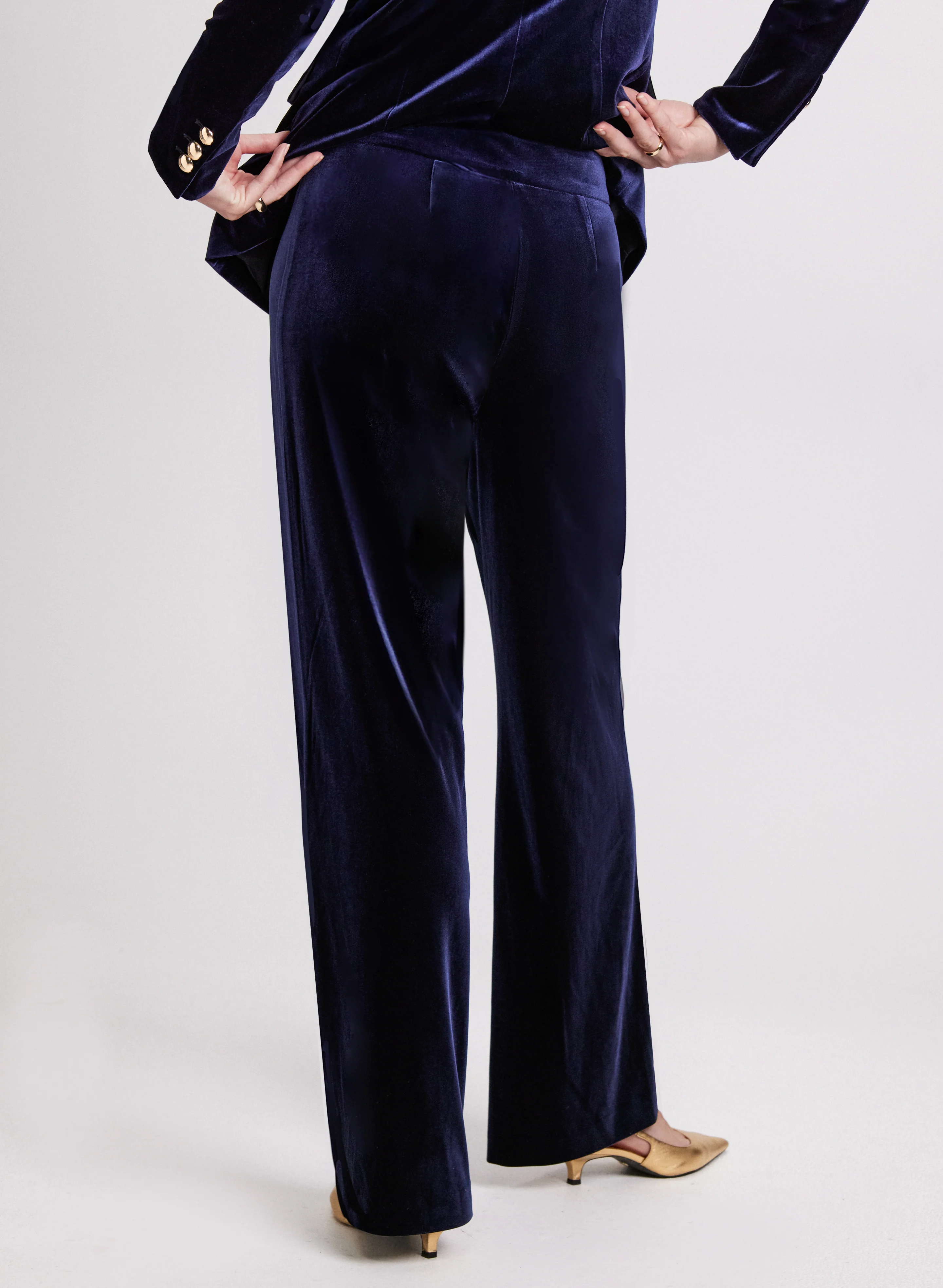 Olivia Velvet Wide Leg Pants - Regular - Image 2