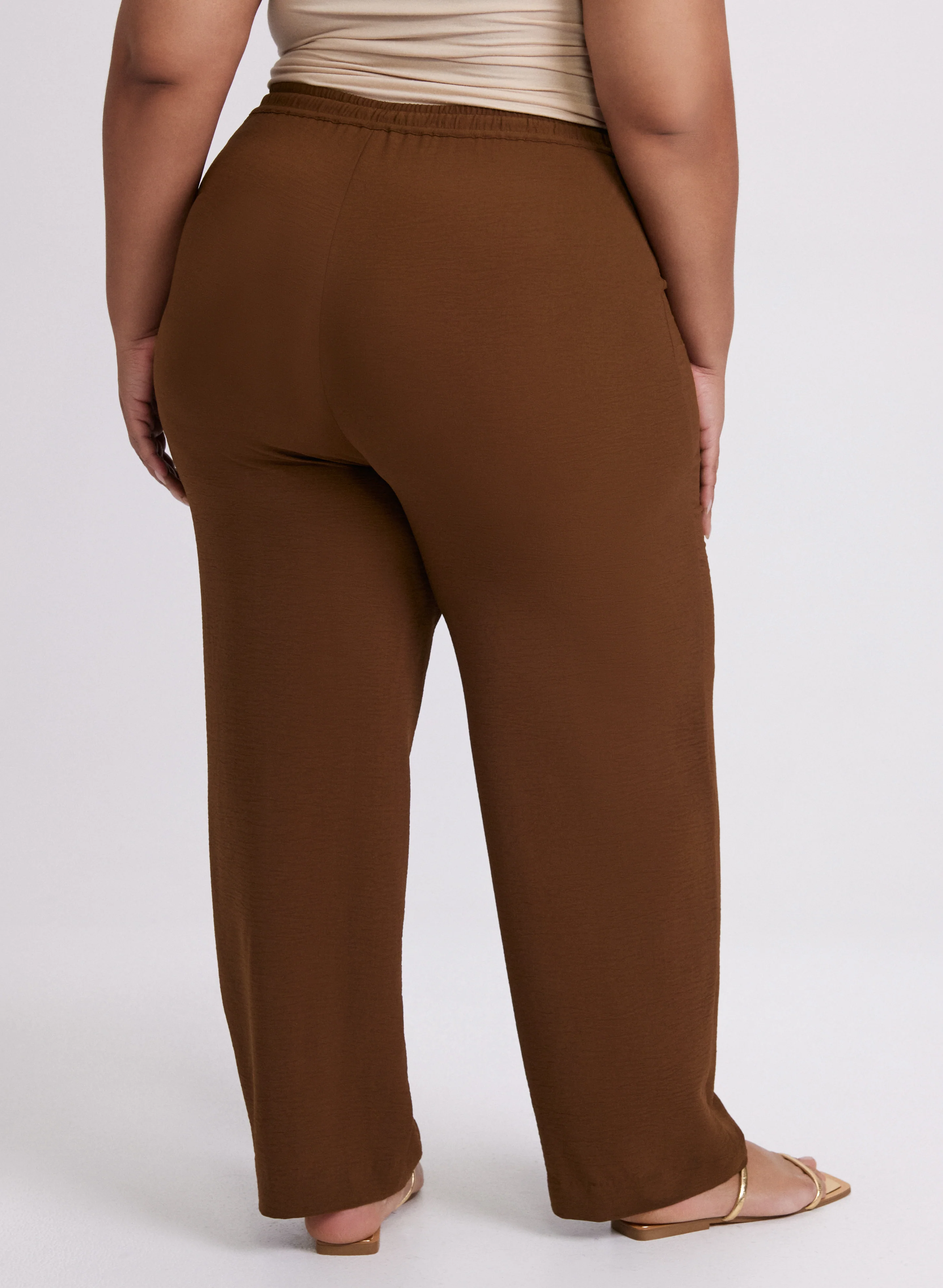 Olivia Crinkled Wide-Leg Pants - Image 4
